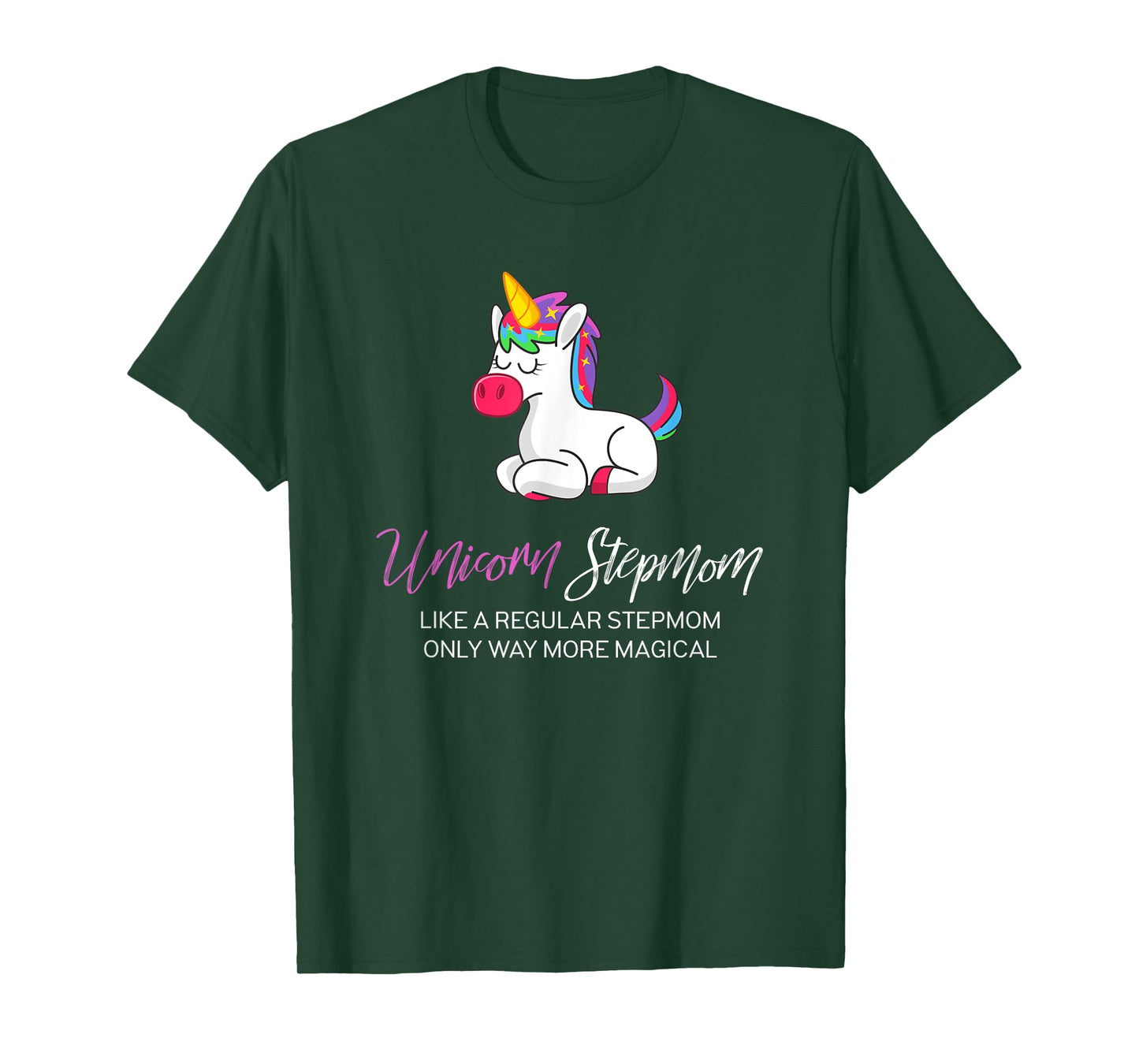 Unicorn StepMom Shirt, Step Mom of the Birthday Girl Shirt T-Shirt