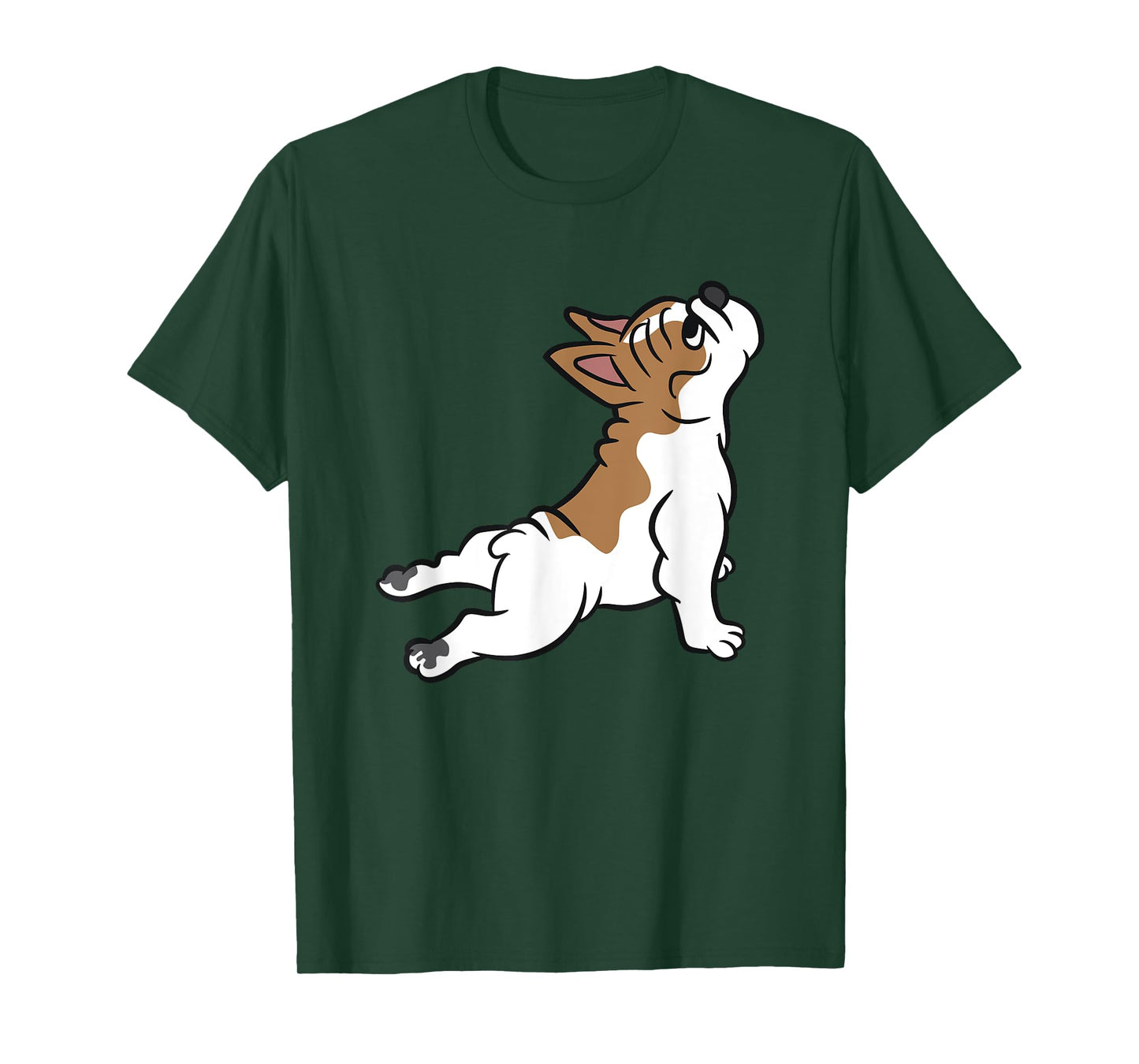 Cute French Bulldog Dog Yoga French Bulldog Men Women Girls Kids T-Shirt