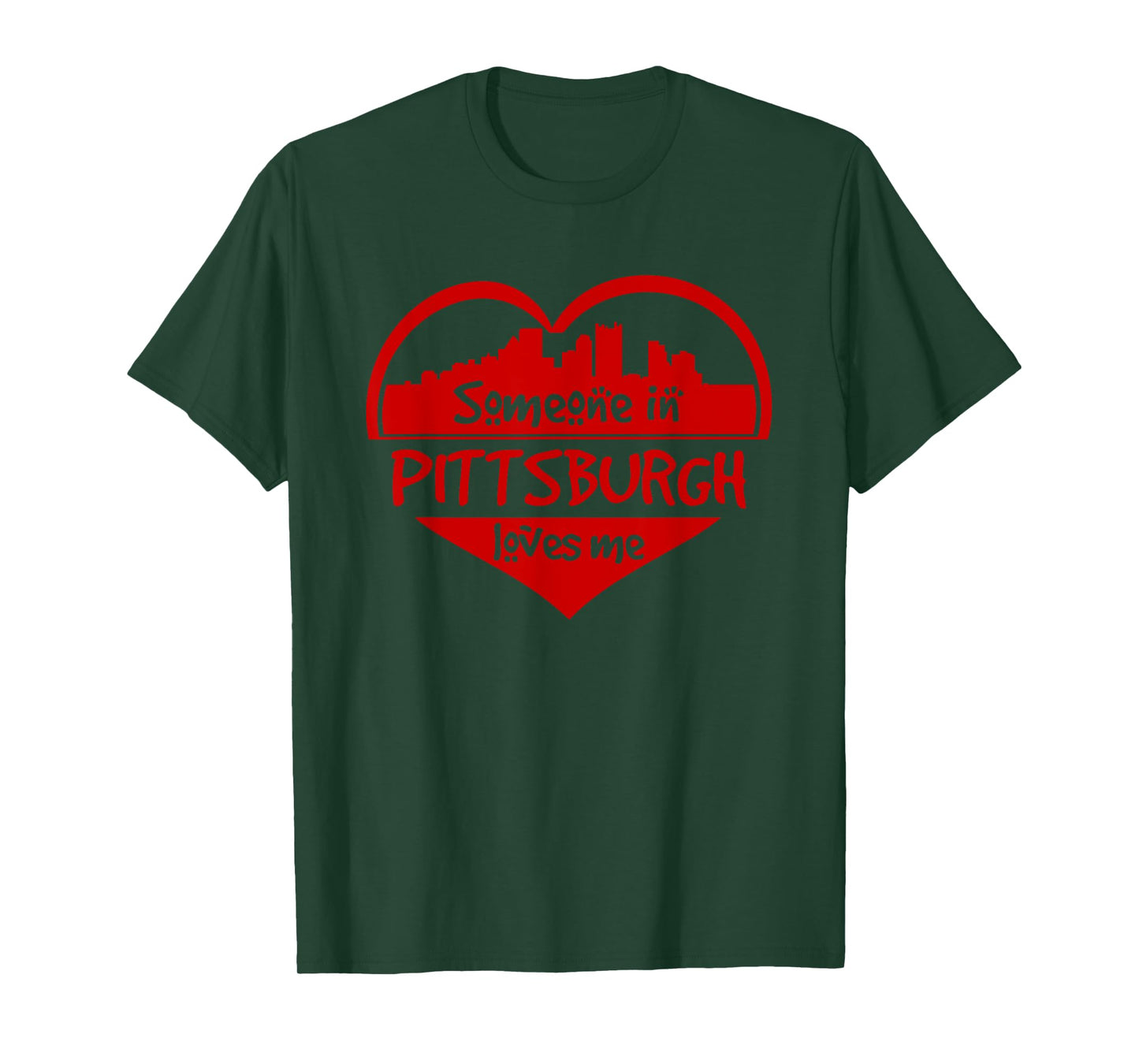 Someone In Pittsburgh Loves Me Pittsburgh PA Skyline Heart T-Shirt
