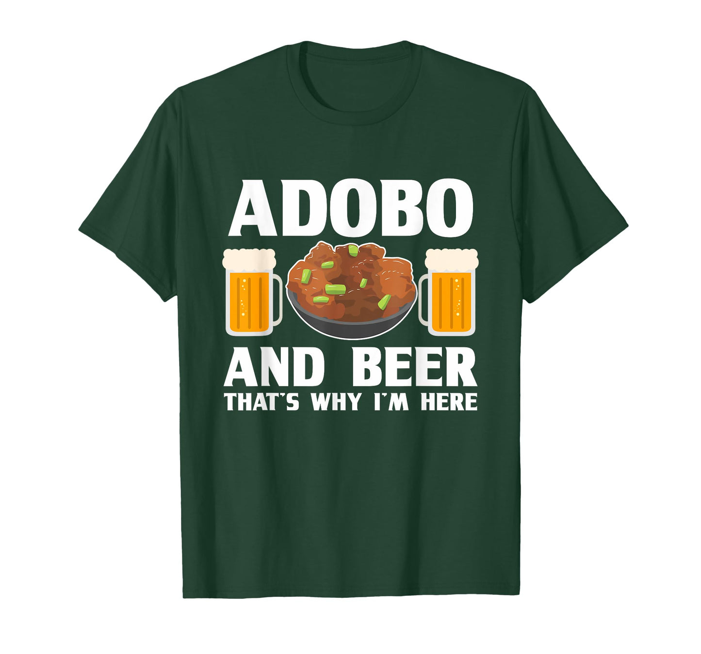 Adobo and Beer Filipino Pride Chicken Philippines Pinoy T-Shirt