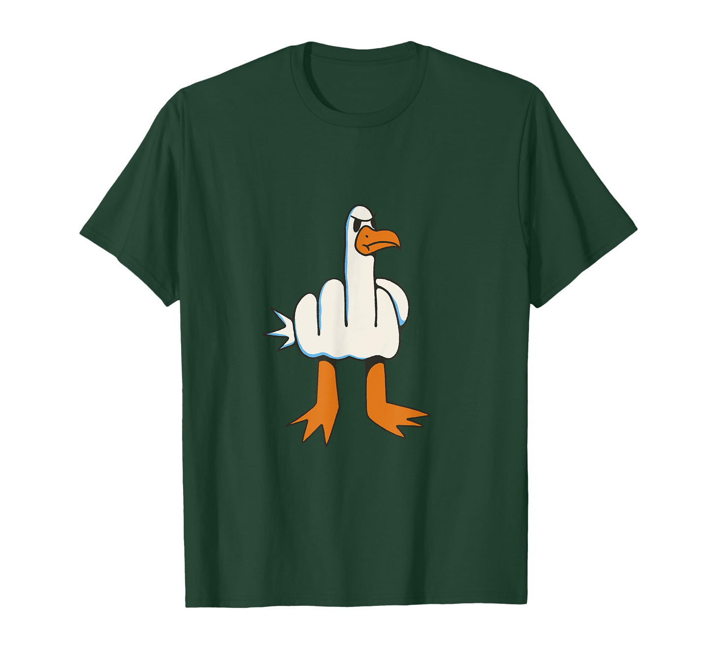 Bird giving the bird with the middle finger T-Shirt
