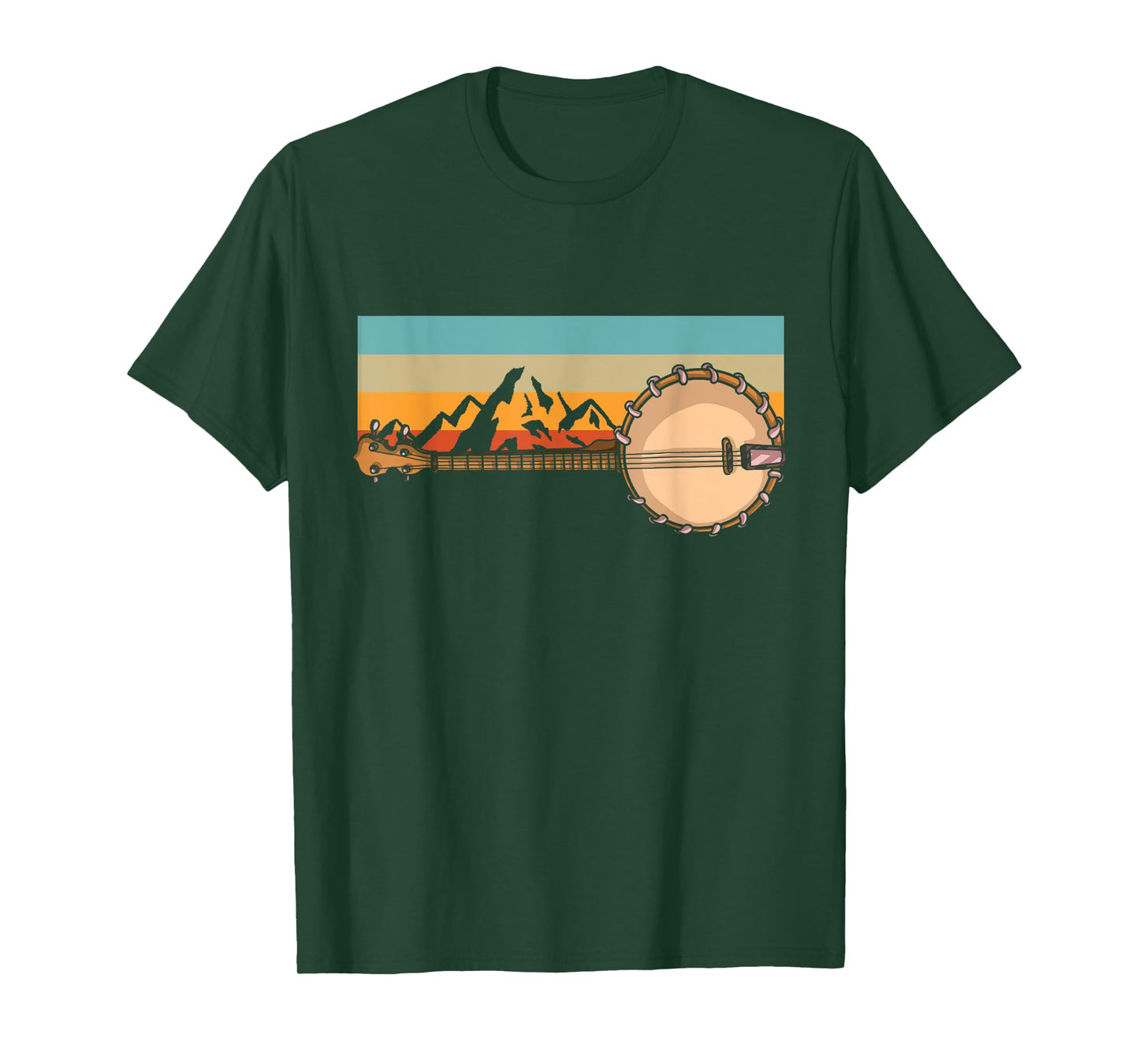 Banjo Tshirt For Men Bluebird Tennesse Mandolin Bluegrass T-Shirt