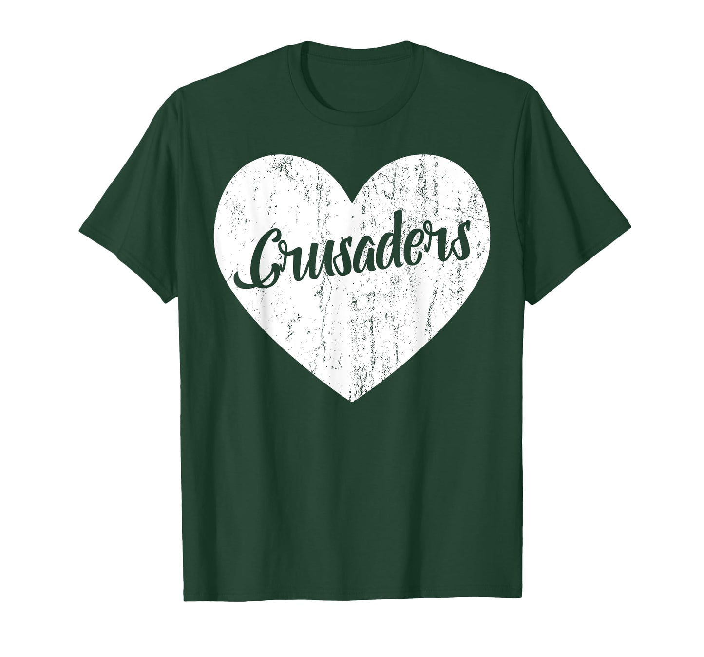 Crusaders School Sports Fan Team Spirit Mascot Heart Gift T-Shirt