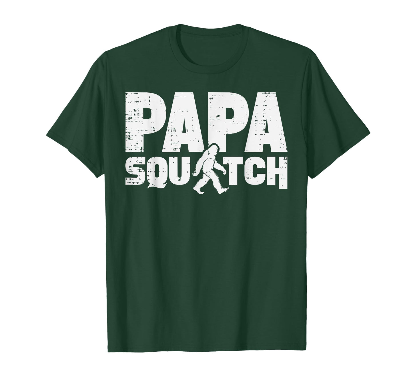 Fathers Day Bigfoot Papa Squatch Sasquatch Dad Daddy Men T-Shirt