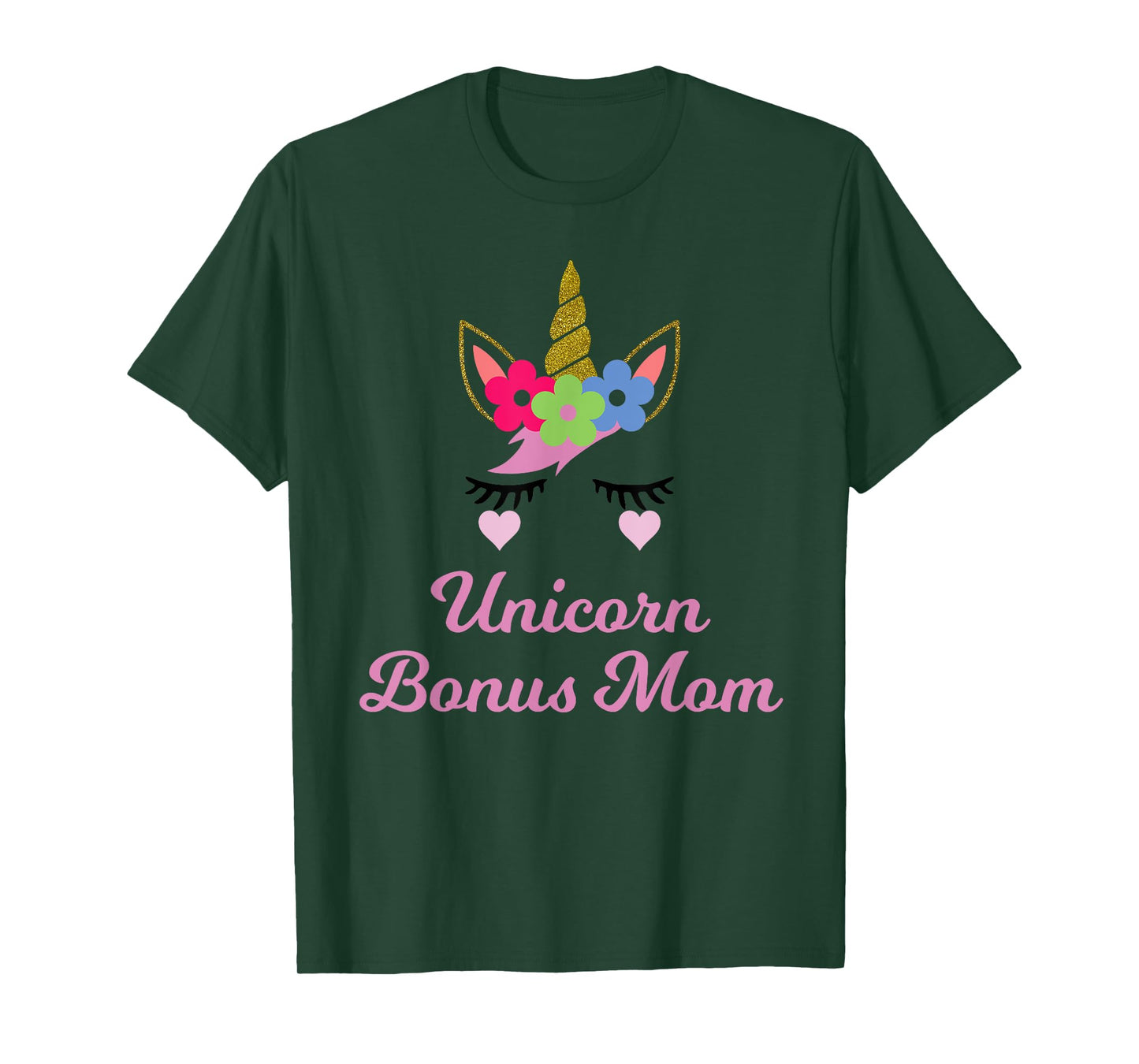 Unicorn Bonus Mom T-Shirt, Unicorn Gift, Girl Birthday Party T-Shirt