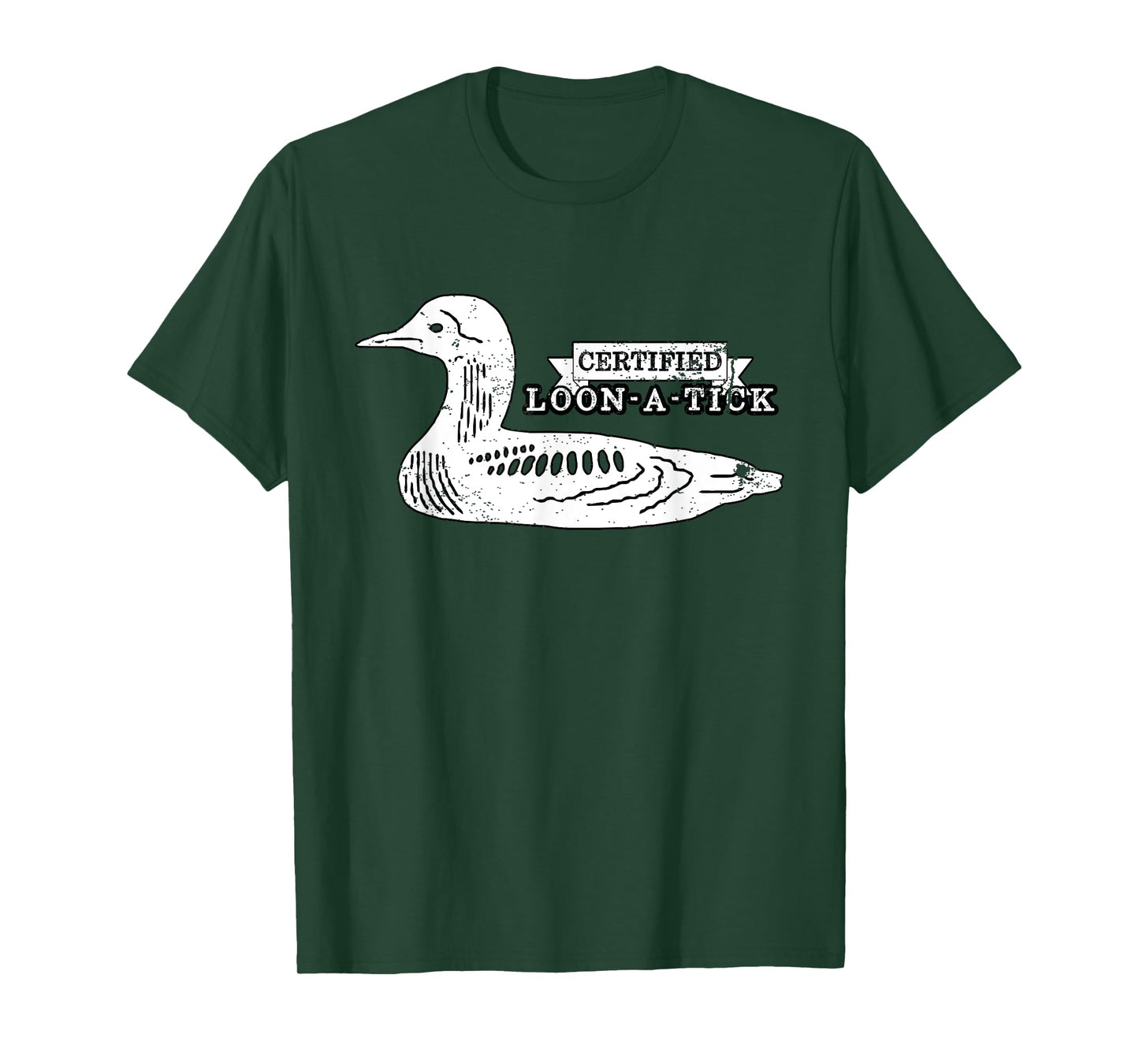 Loon Bird Lover Birder Pun Humor - Certified Loon-A-Tic T-Shirt
