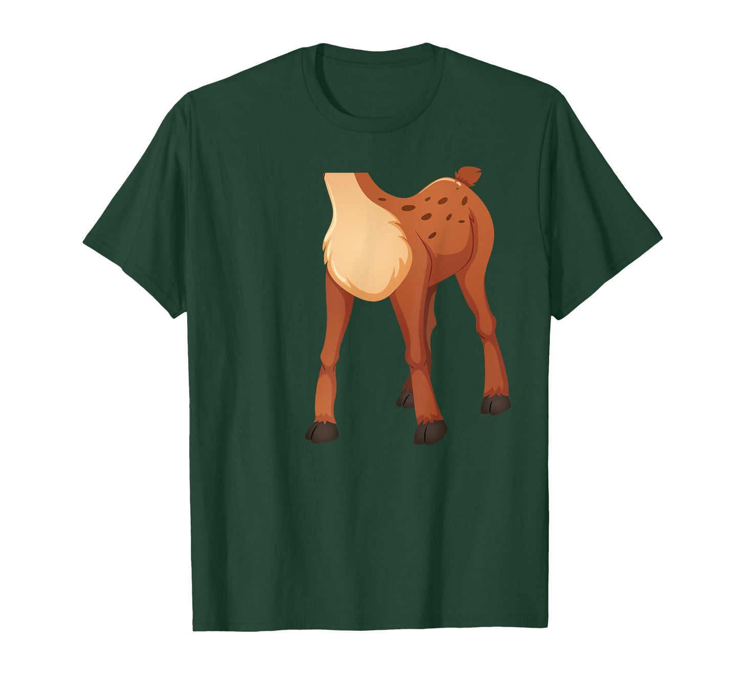 Headless Deer Lazy DIY Halloween Costume Funny Animal Body T-Shirt