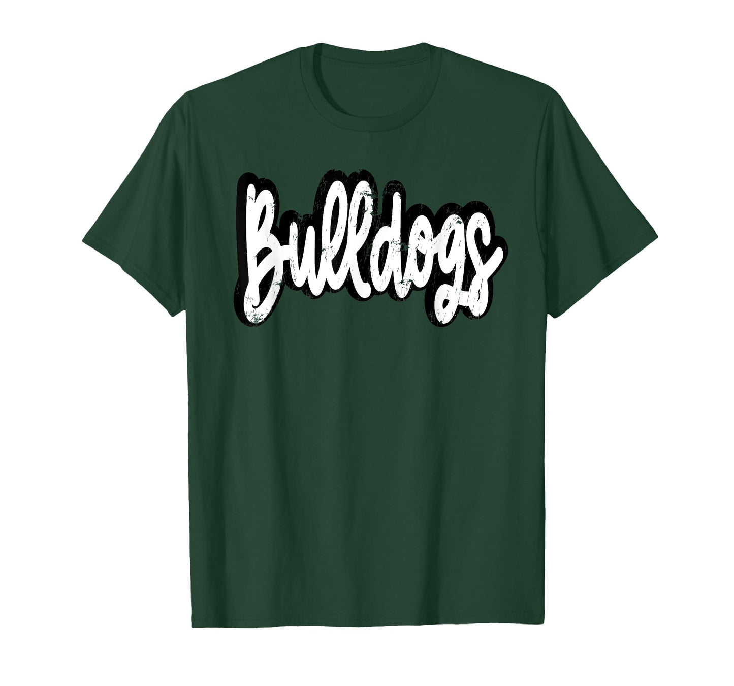 Bulldogs Mascot Retro Back to School Team Spirit T-Shirt