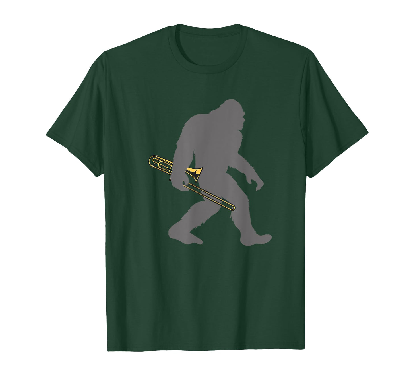 Funny Trombonist Bigfoot musician with Trombone T-Shirt
