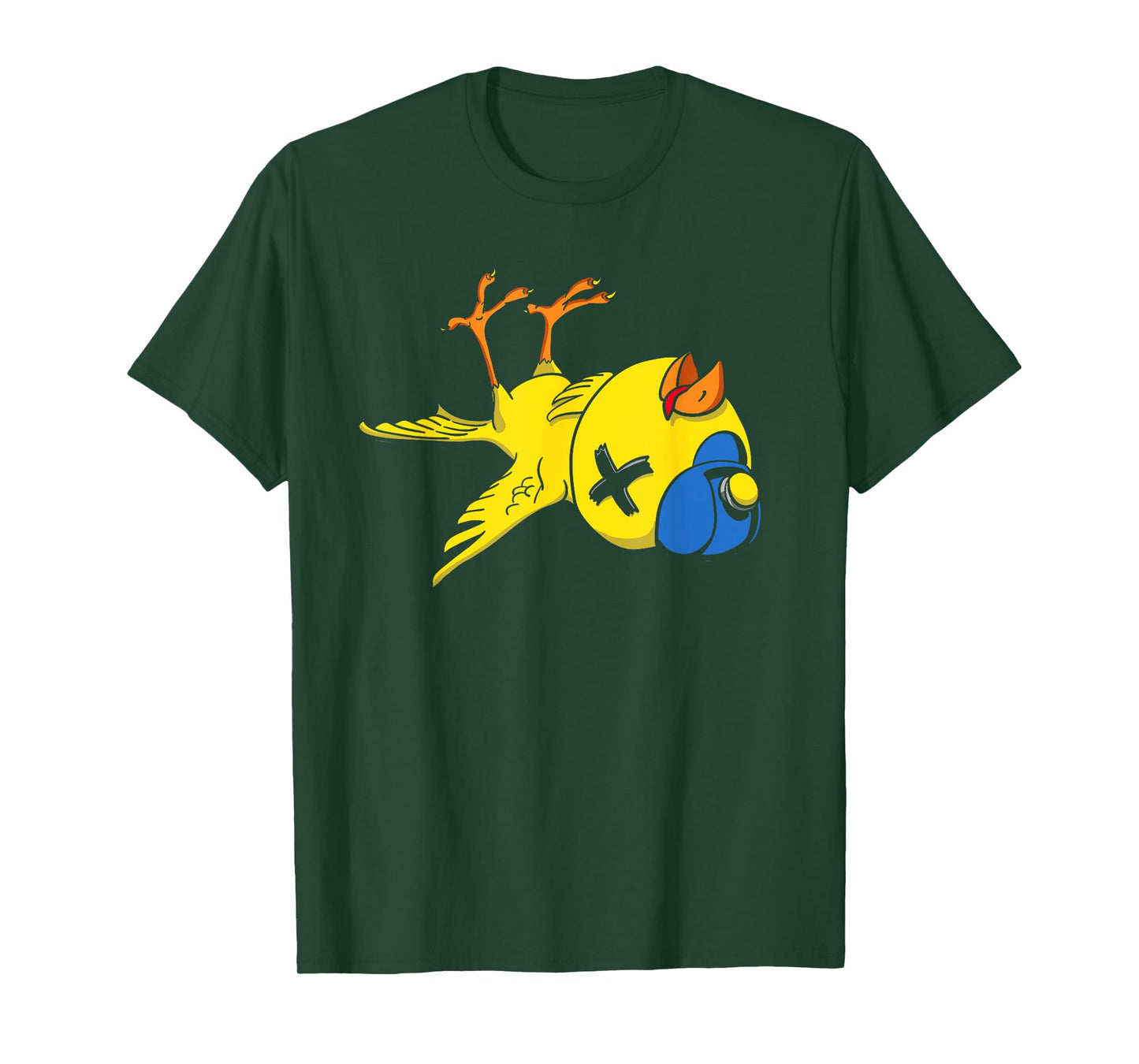 Canary in a Coal Mine Funny Bird & Miner Hard Hat T-Shirt