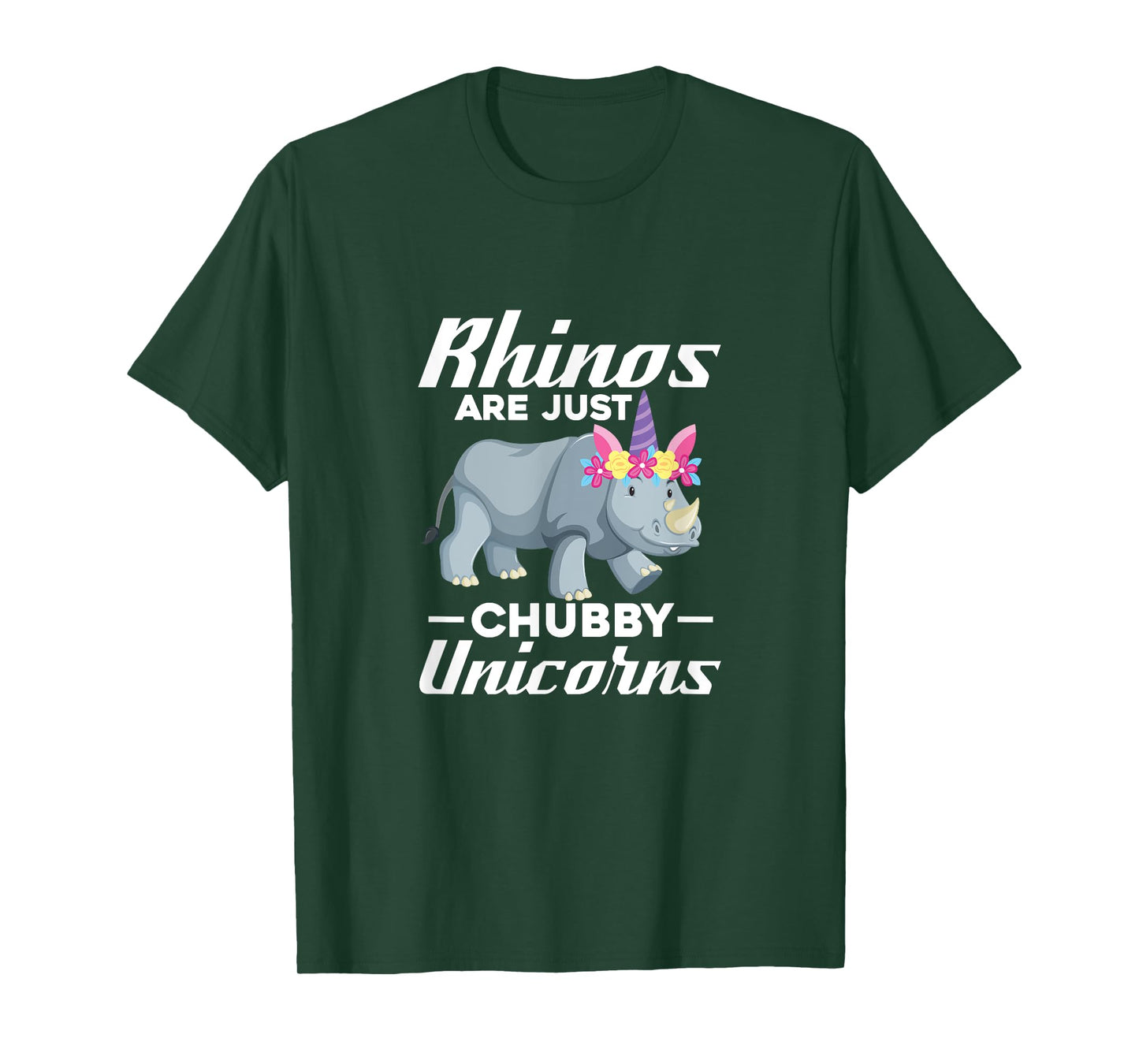 Rhinos Are Just Chubby Unicorns Rhinoceros Rhino Unicorn T-Shirt