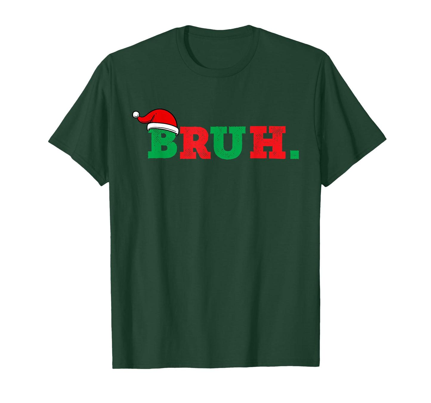 Bruh Funny Saying Bro Teens Boys Kids Christmas Pajamas Xmas T-Shirt