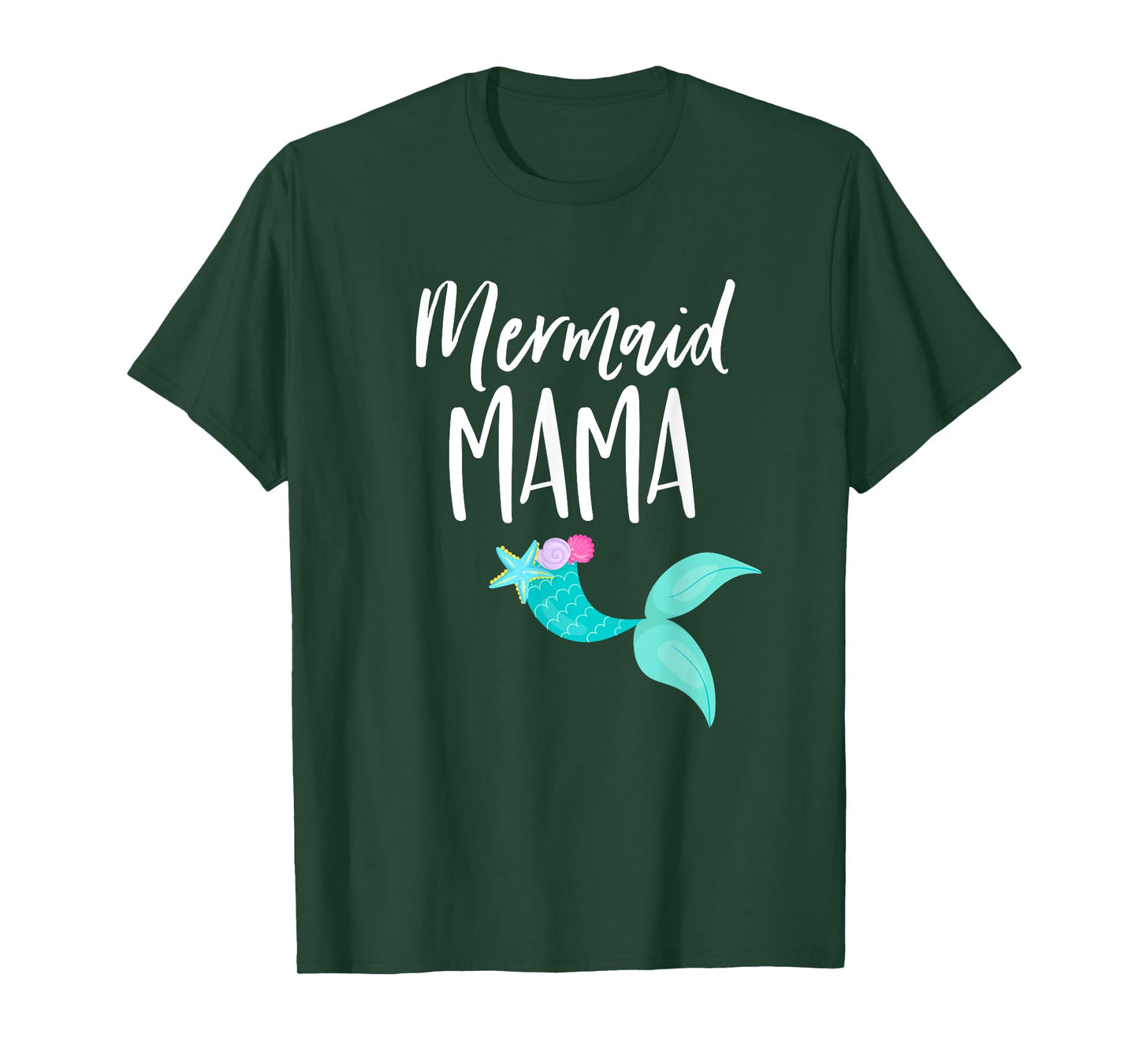 Mom Birthday Party Outfit Dad Mommy Girl MERMAID MAMA SHIRT T-Shirt