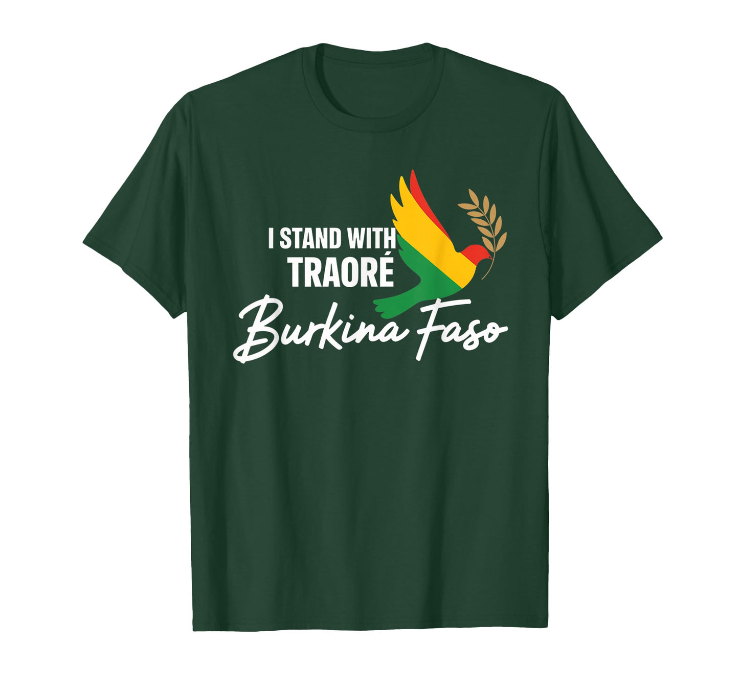 I Stand With Burkina Faso-Ibrahim Traoré Retro Bird T-Shirt