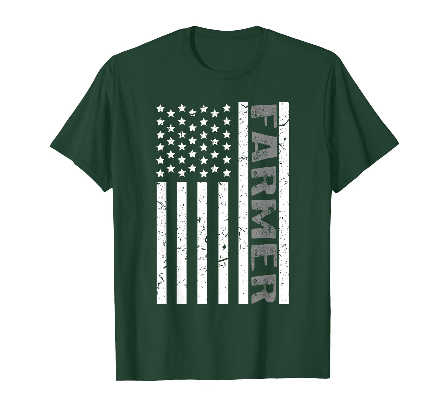 4th Of July Farmer American Farm Cow Tractor Flag Patriotism Women Kids Men T-Shirt