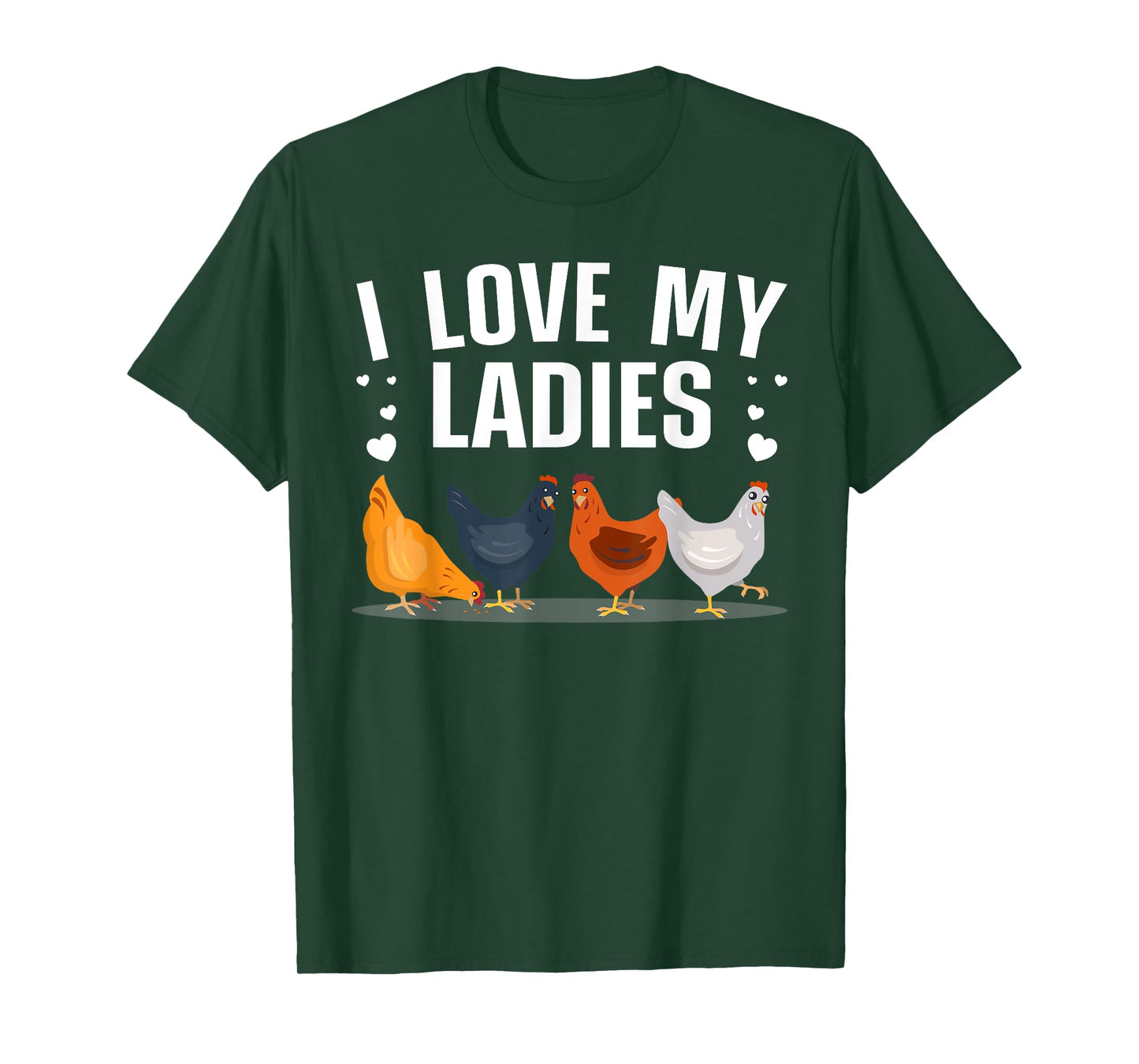 Funny Chicken Art Men Women Ladies Chicken Farmer Whisperer T-Shirt