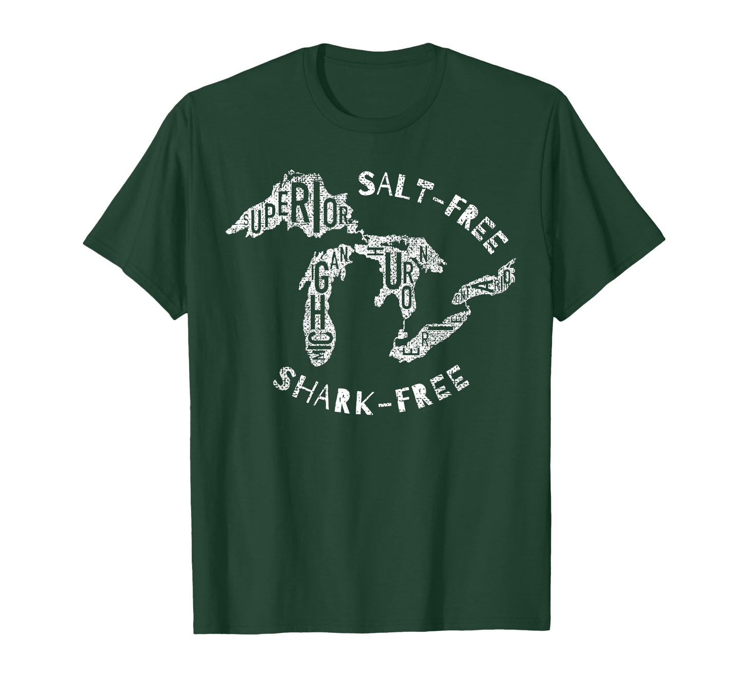 Salt Free Shark Free Great Lakes T-Shirt