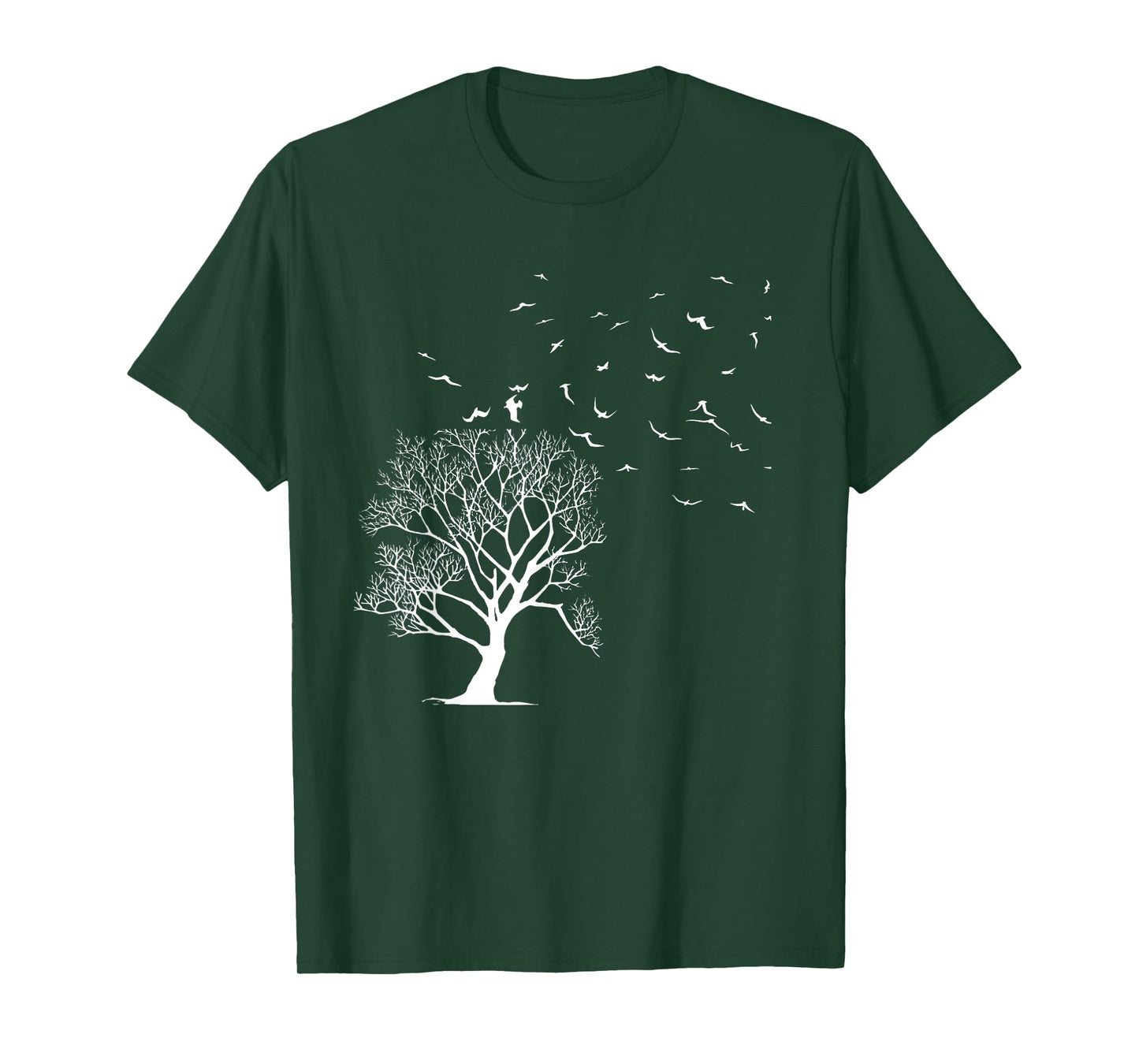 Forest Tree Wildlife Flock Of Birds Nature Outdoors Forest T-Shirt