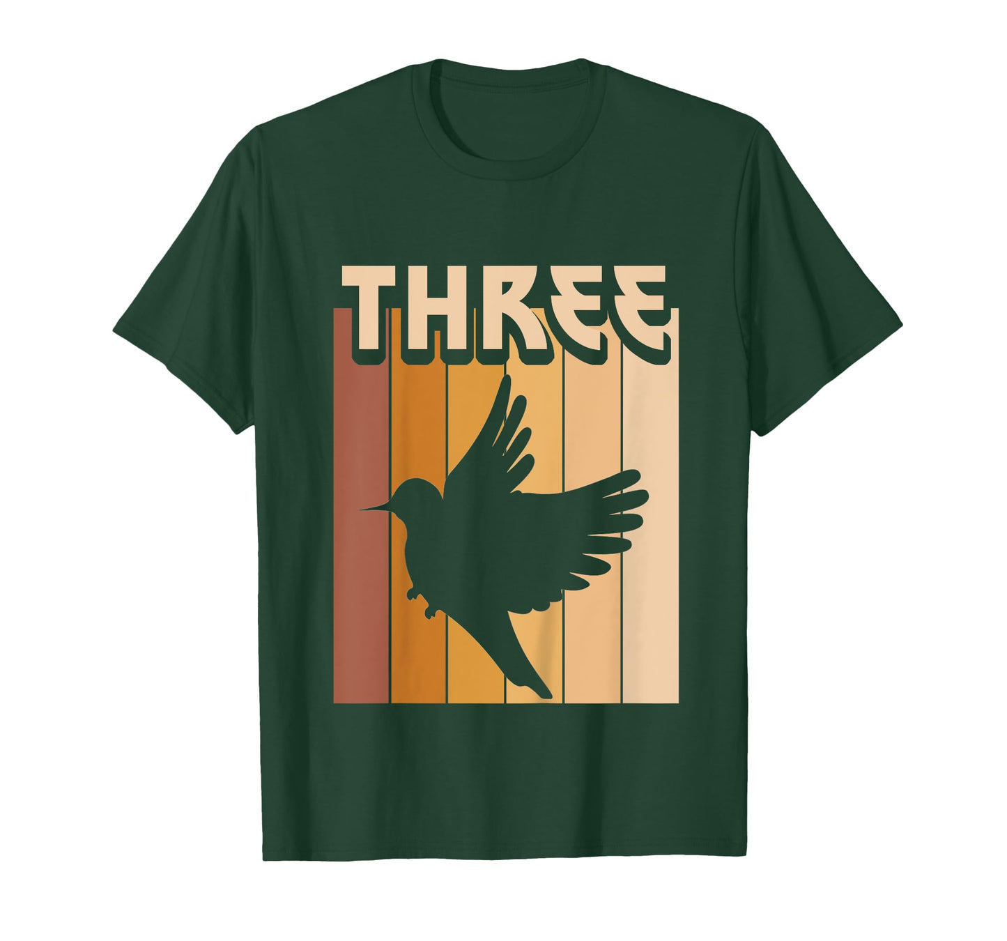 Kids 3 Year Old Bird Birthday Boy Girl 3rd Birthday Birds T-Shirt