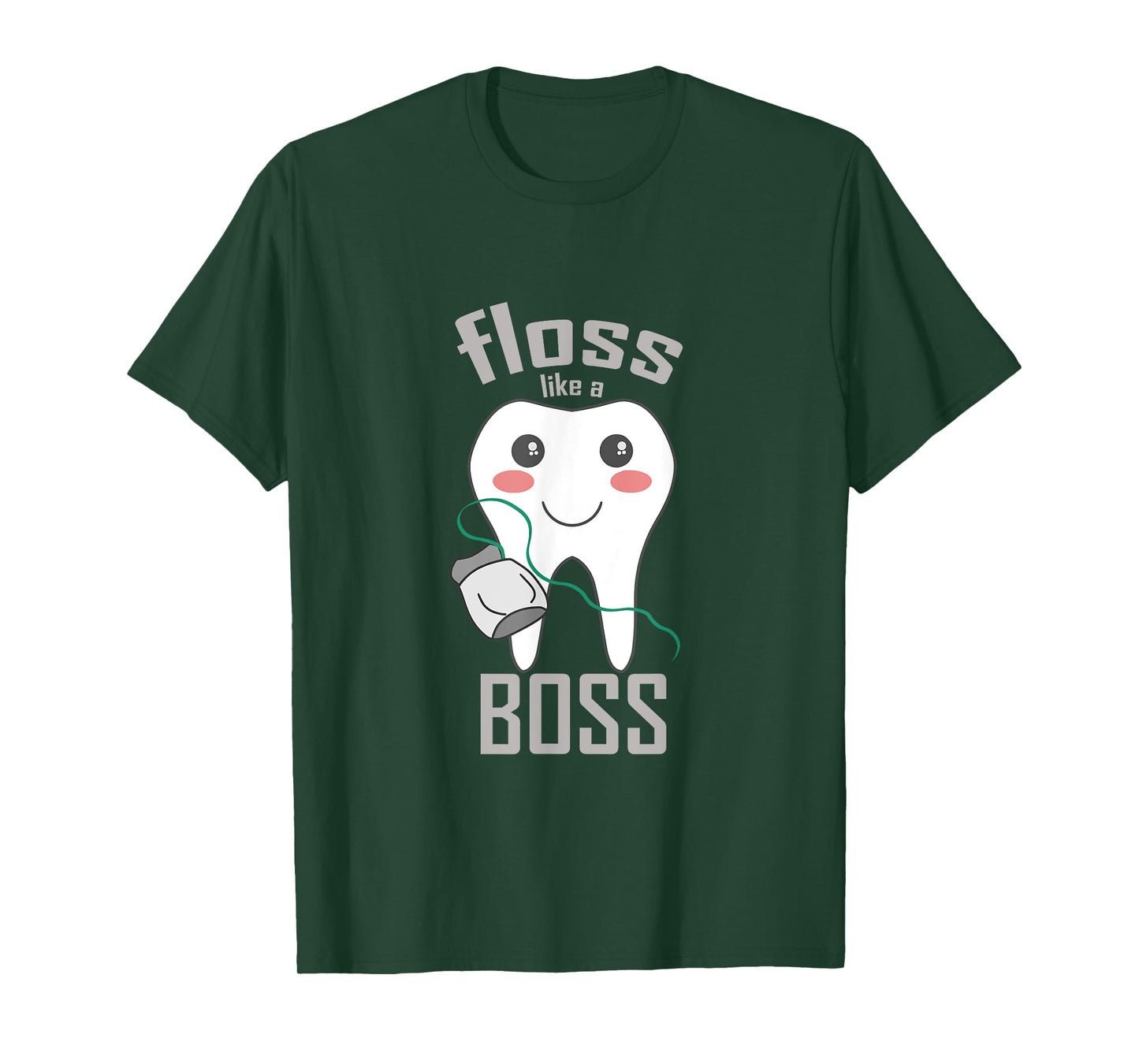 Floss Like a Boss Dentist Shirt - Cartoon Tooth T-shirt T-Shirt