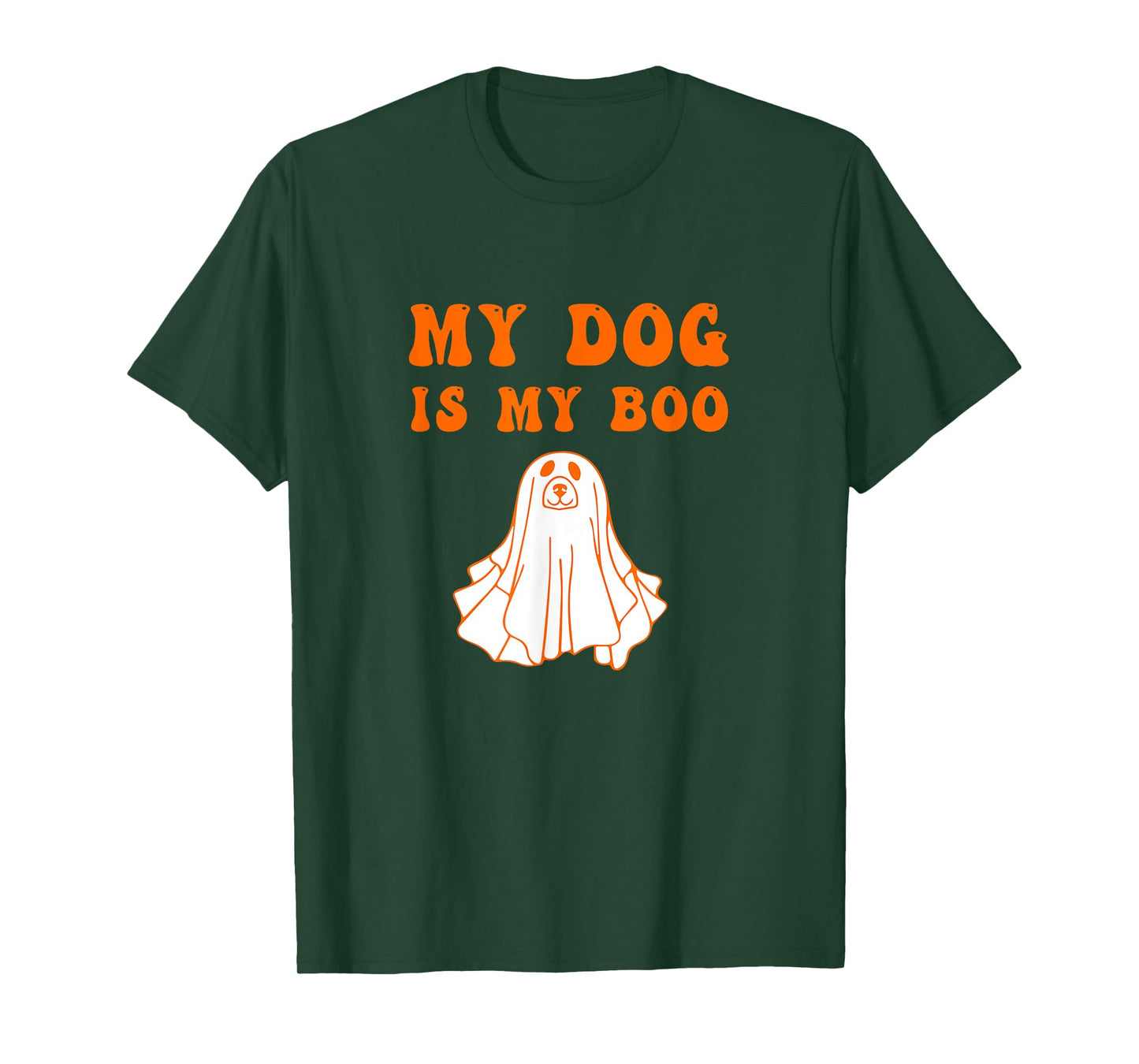 My Dog Is Boo Funny Dog Owner Boo Ghost Lover Halloween T-Shirt