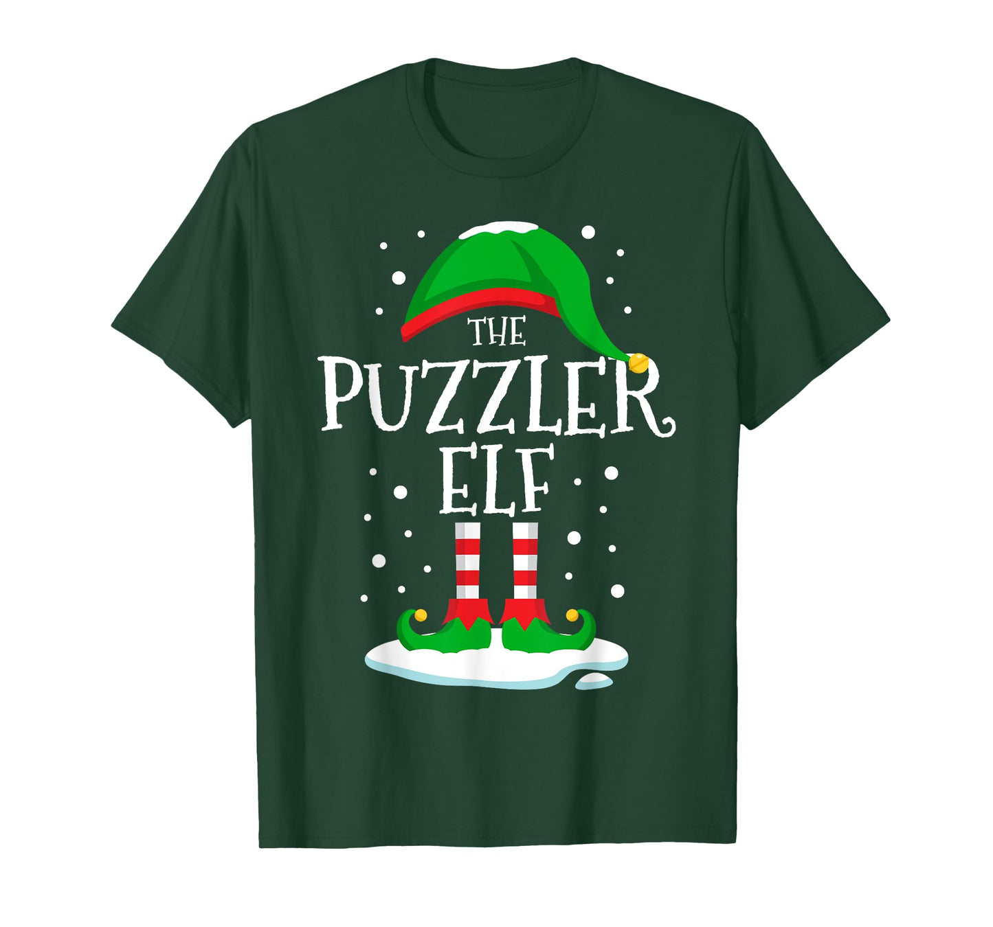 The Puzzler Elf Christmas Family Matching Xmas Group Funny T-Shirt