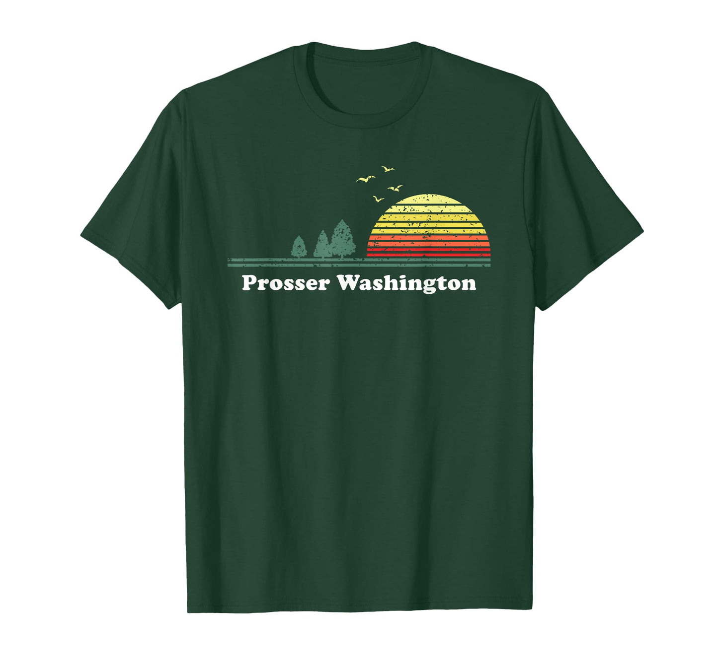 Vintage Prosser, Washington Sunset Souvenir Print T-Shirt