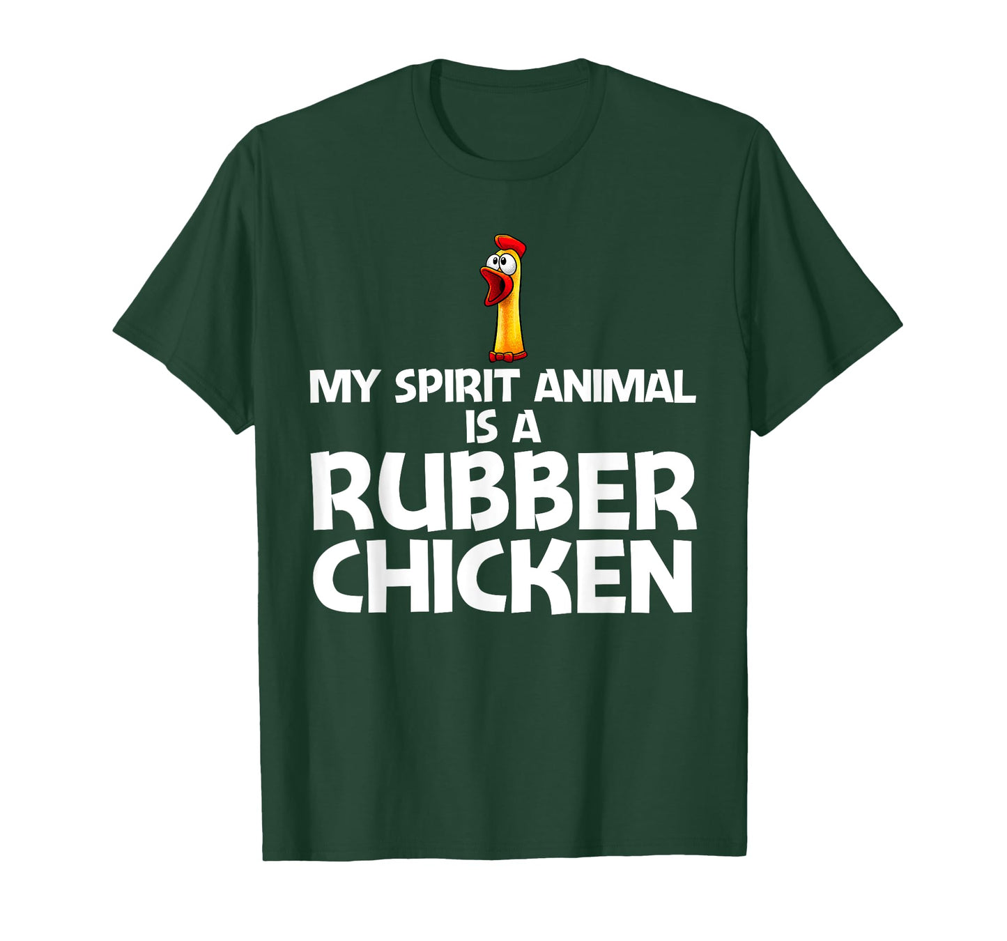 Funny Rubber Chicken Art For Men Women Giant Rubber Chicken T-Shirt