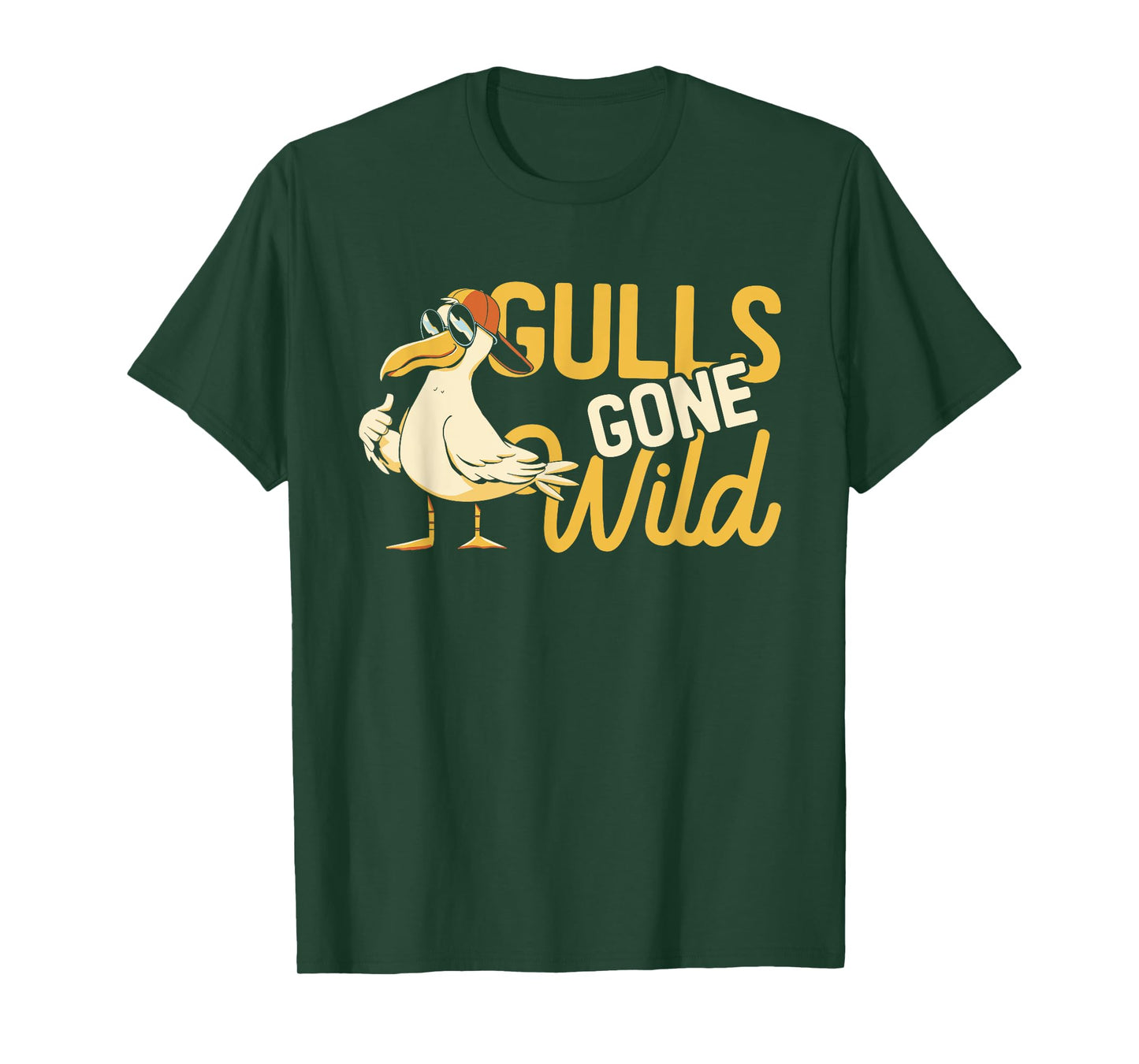 Gulls Gone Wild | Funny Seagull | Ocean Birds T-Shirt