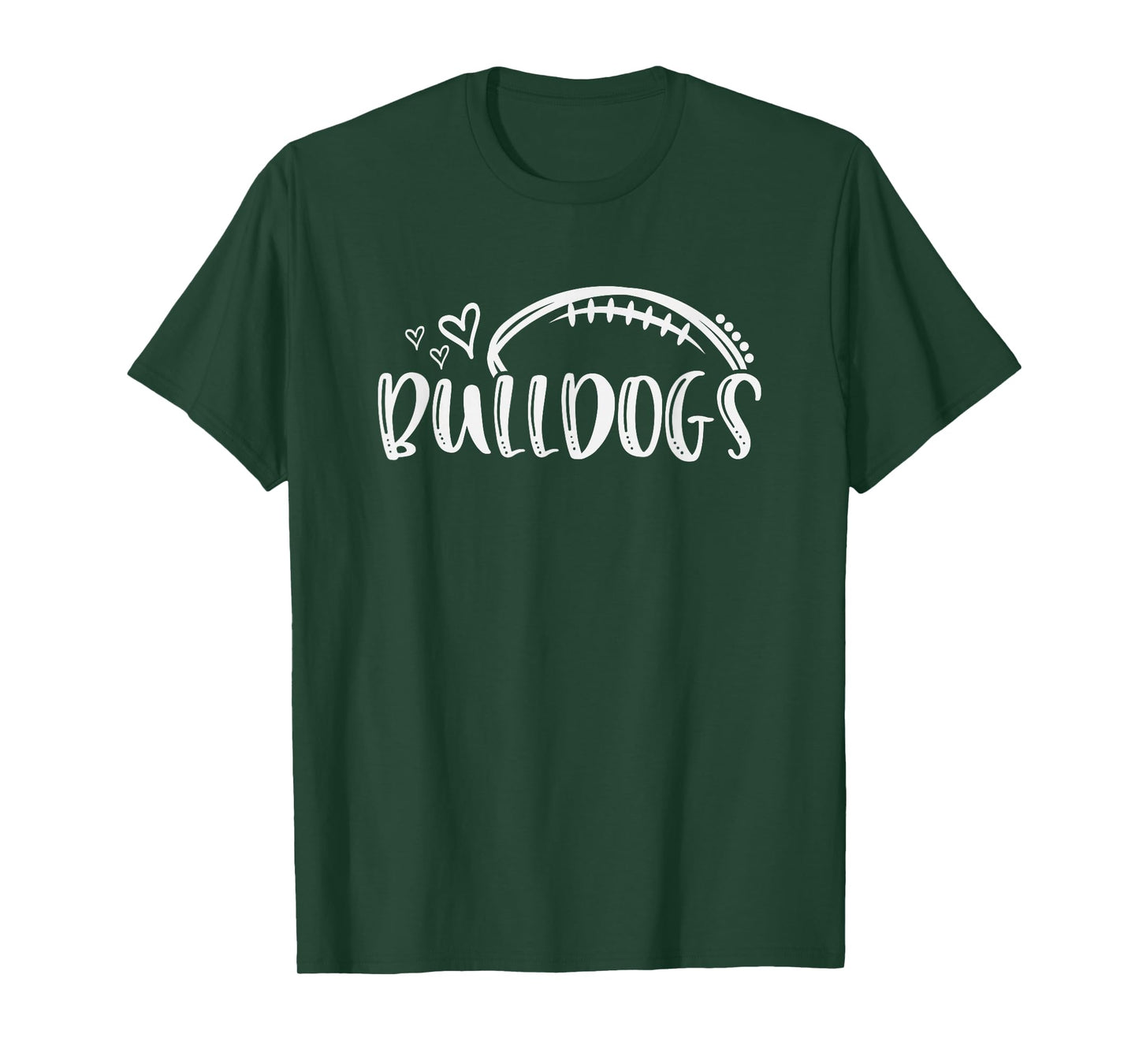 Football Bulldogs School Sports Fan Team Spirit T-Shirt