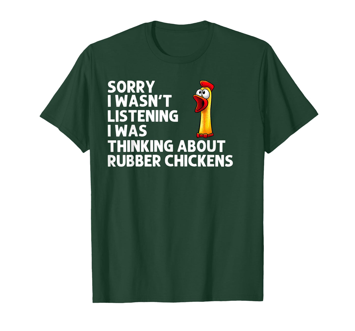 Funny Rubber Chicken Art For Men Women Giant Rubber Chicken T-Shirt