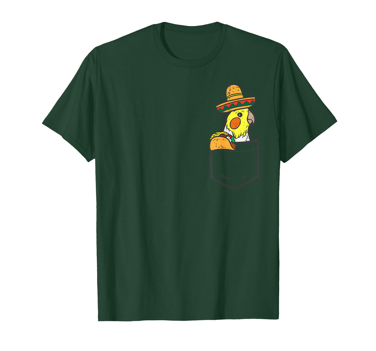 Mexican Cockatiel Bird Pocket Fiesta Cinco De Mayo Kids T-Shirt