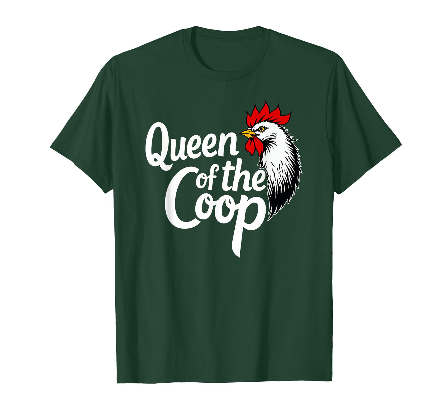Queen of The Coop Funny Backyard Chicken Farming Mom Boss T-Shirt