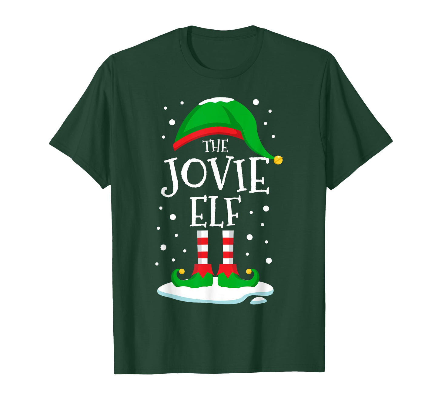 The Jovie Elf Christmas Family Matching Xmas Group Funny T-Shirt