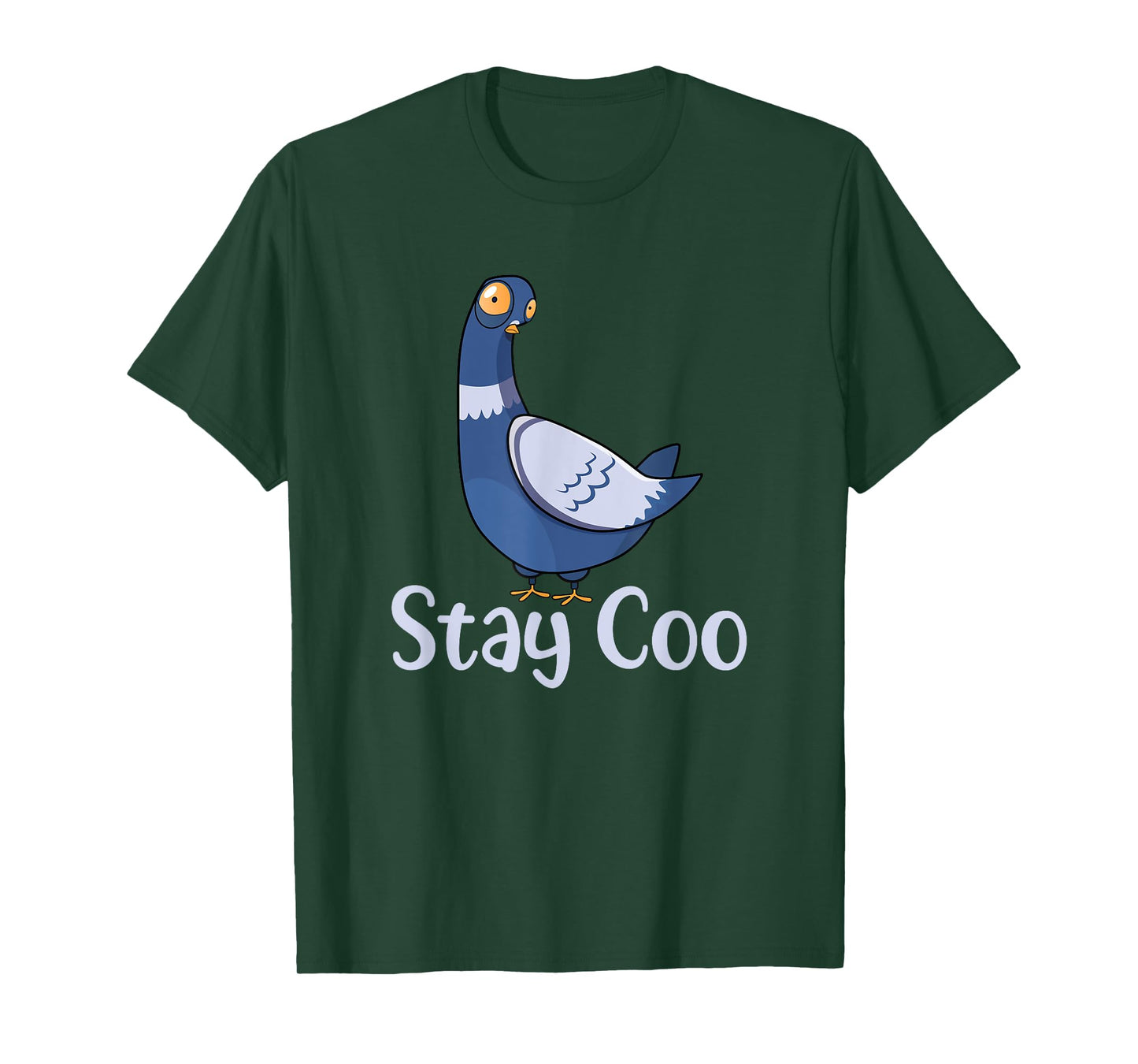 Stay Coo Bird Birding Funny Cool Pigeon T-Shirt