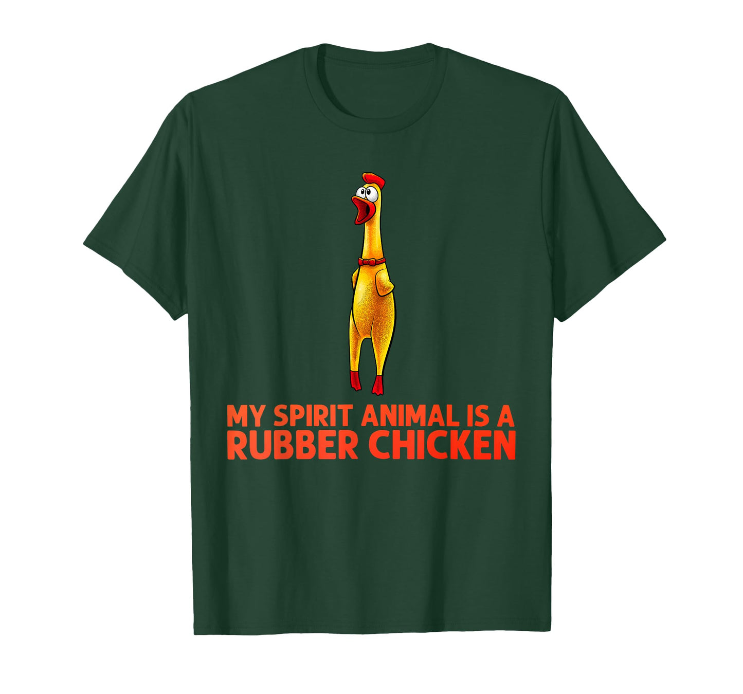 Funny Rubber Chicken Art For Men Women Giant Rubber Chicken T-Shirt
