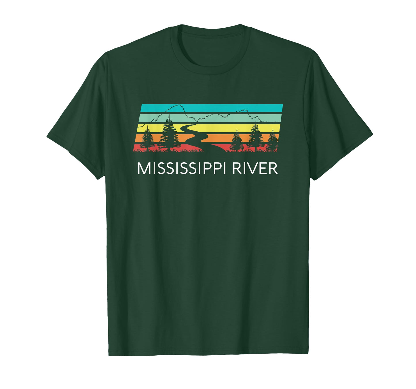 Mississippi River Retro Vintage Delta Louisiana Lake Itasca T-Shirt