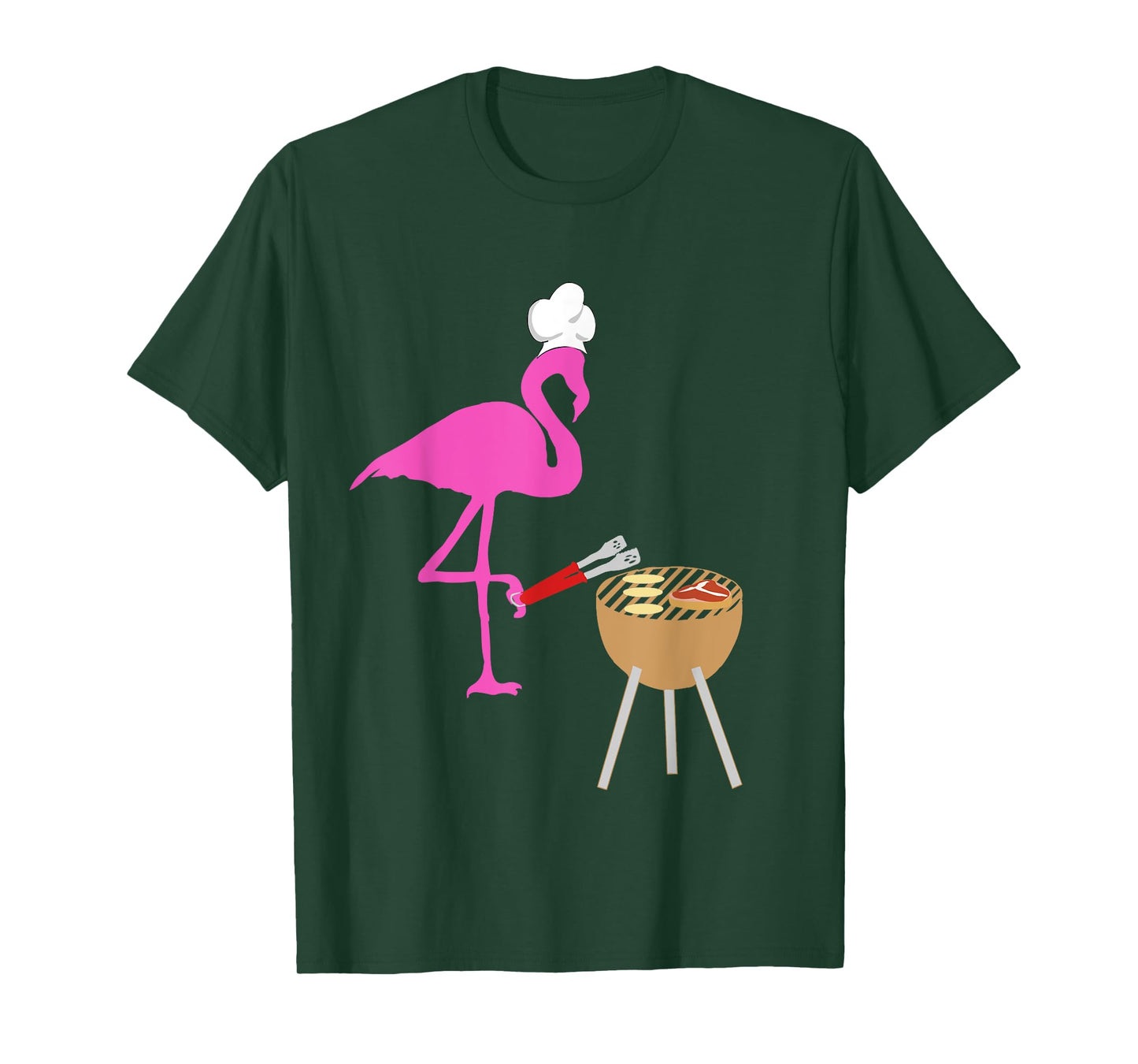 BBQ Flamingo Bird Grilling Cooking Grill Funny Barbecue T-Shirt