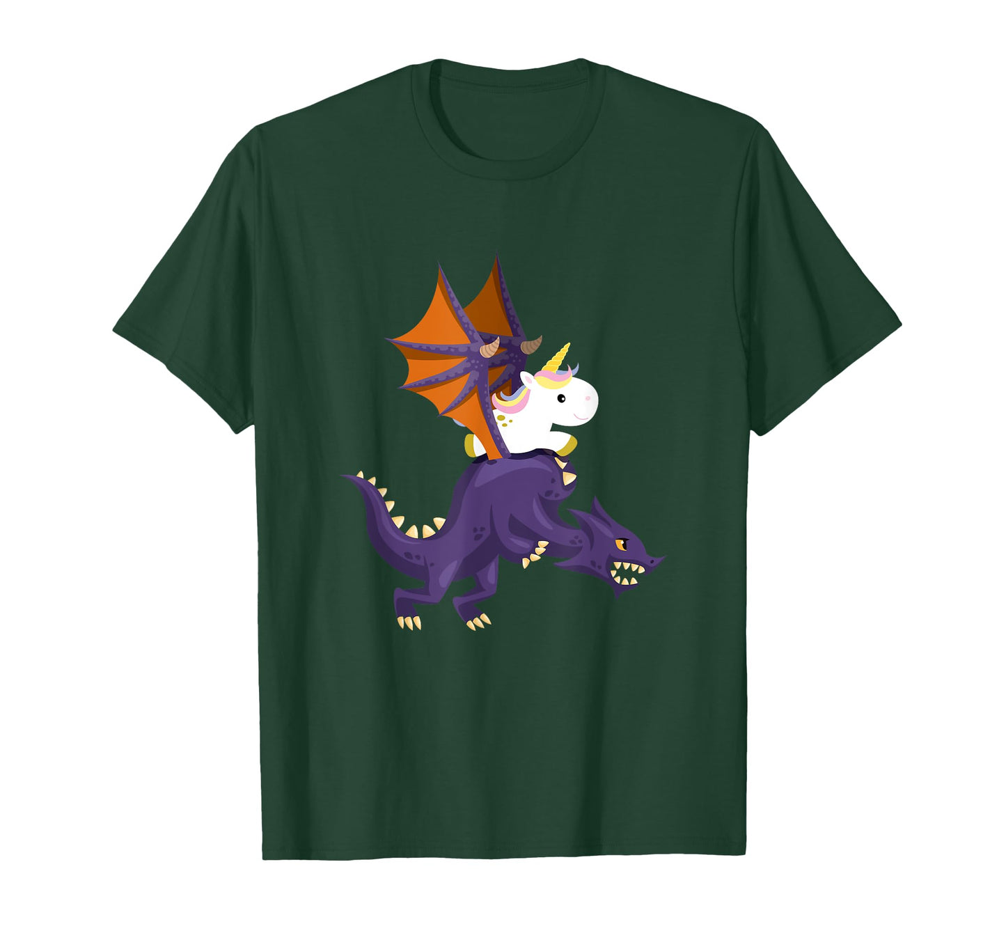 Funny Unicorn Riding Dragon Mythical Fantasy Gift T-Shirt