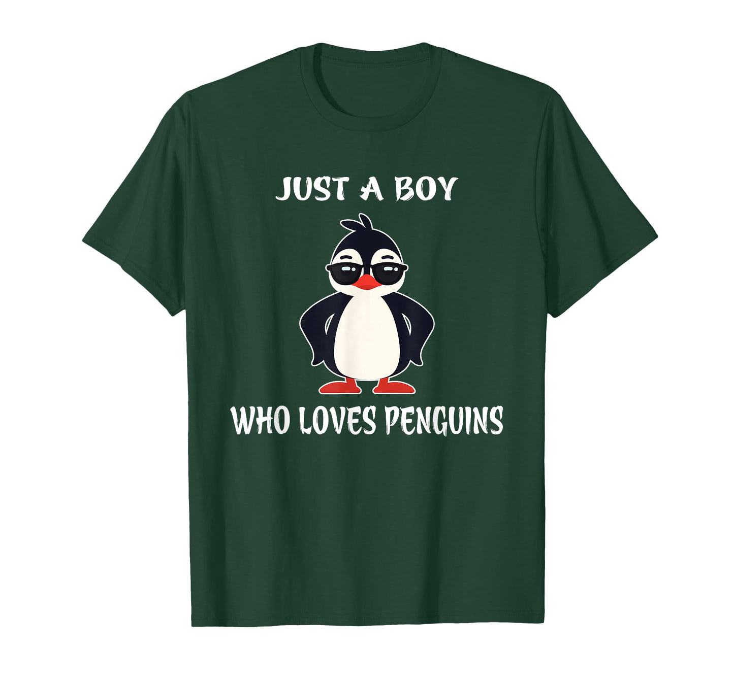 Just A Boy Who Loves Penguins T-Shirt Birthday Girl Gift T-Shirt