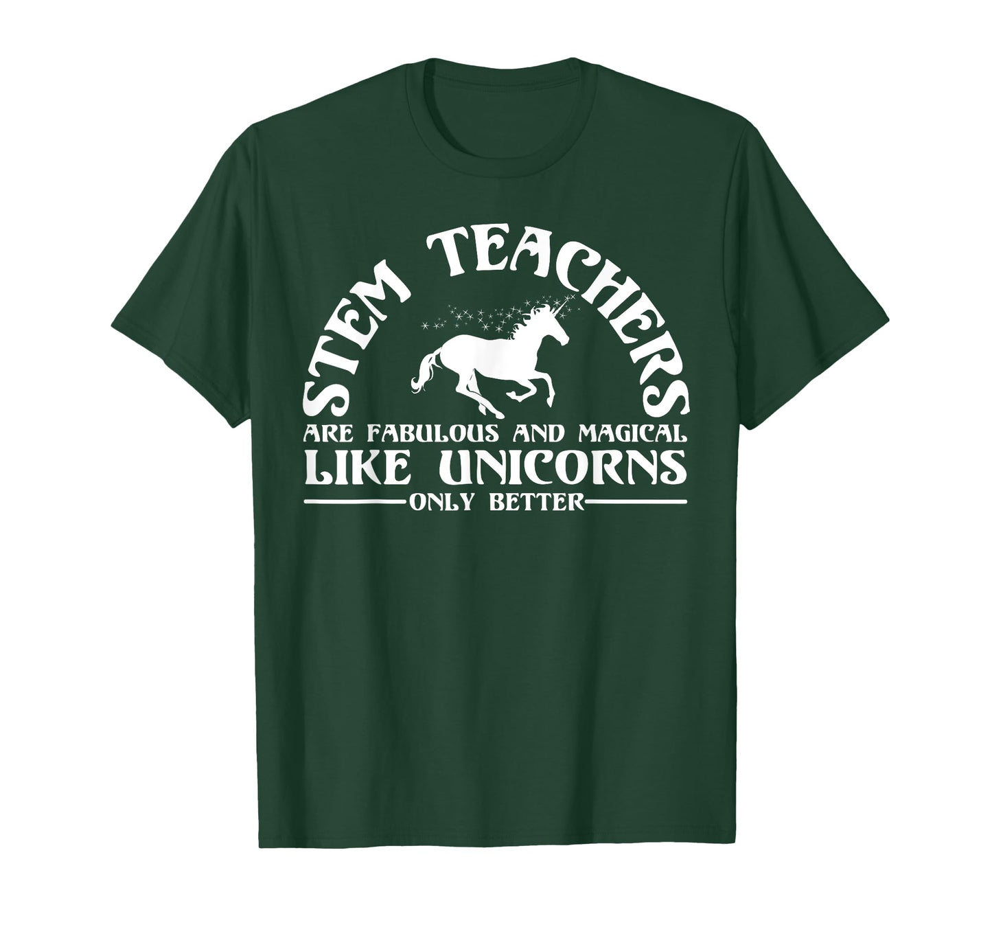 Funny STEM Teacher Appreciation Unicorn Lover T Shirt T-Shirt for Men Women Girls Kids