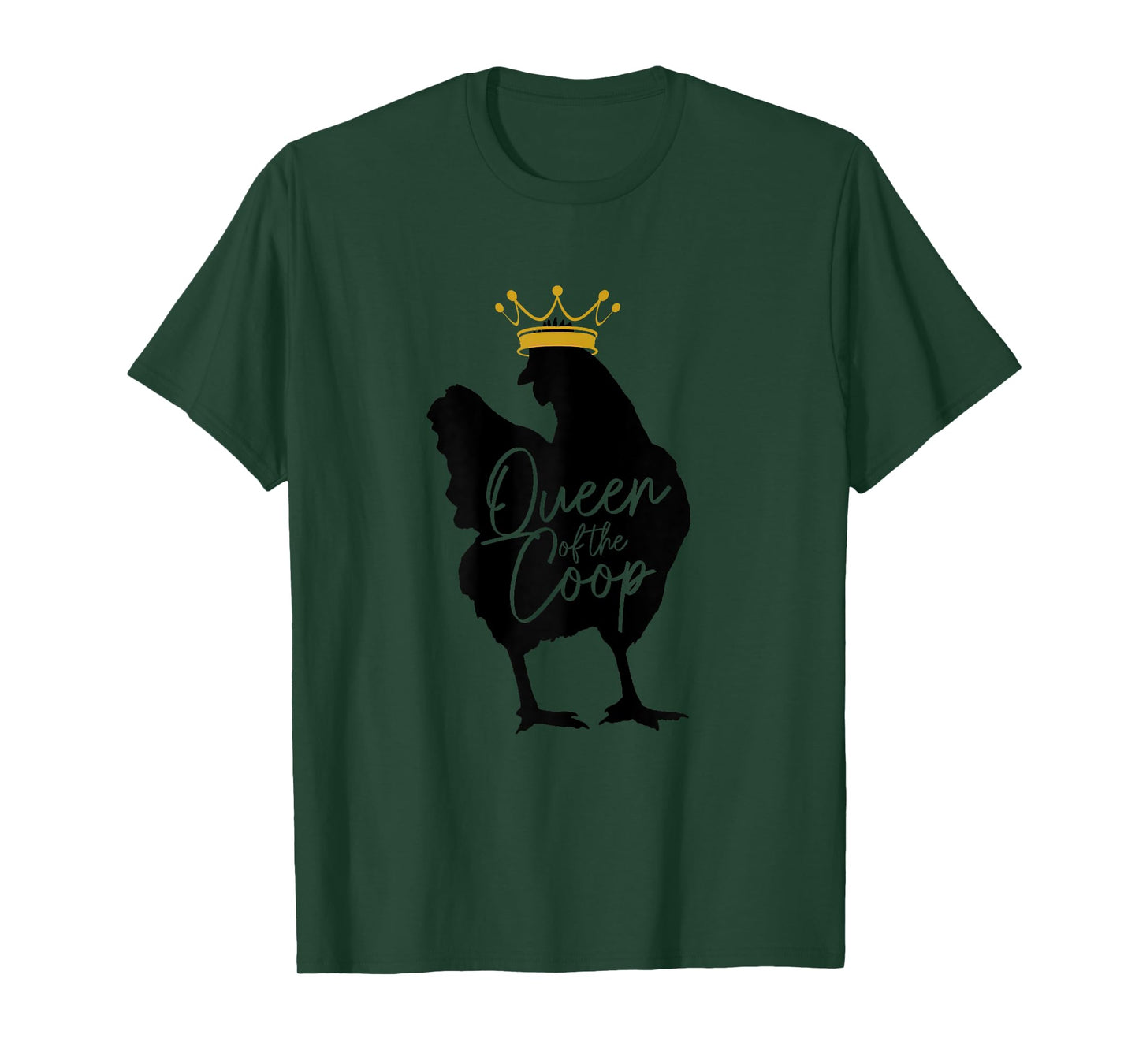 Chicken Queen Of The Coop Funny Cute Chicken Mom Farmer T-Shirt