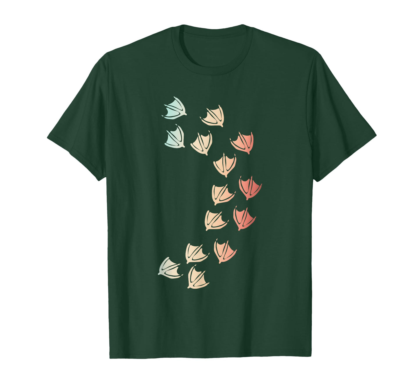 Animal Lover Duck Footprint Farm Bird Duck T-Shirt