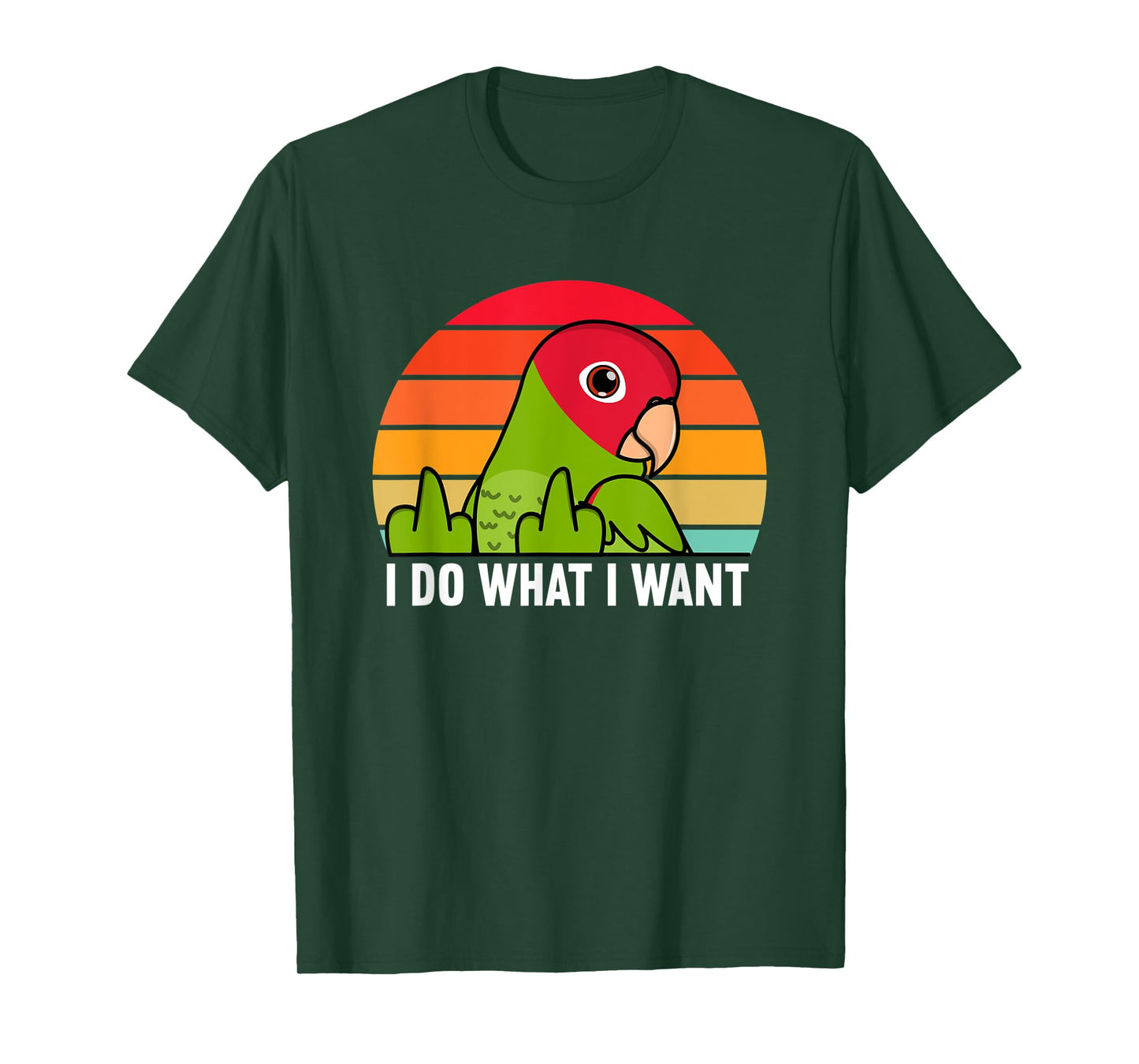 I Do What I Want Parrot I Cherry-headed Conure T-Shirt