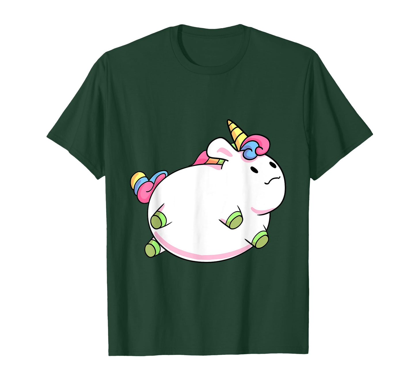 Chubby Unicorn Cute Fluffy Fat Magical Animal Girls Gift T-Shirt