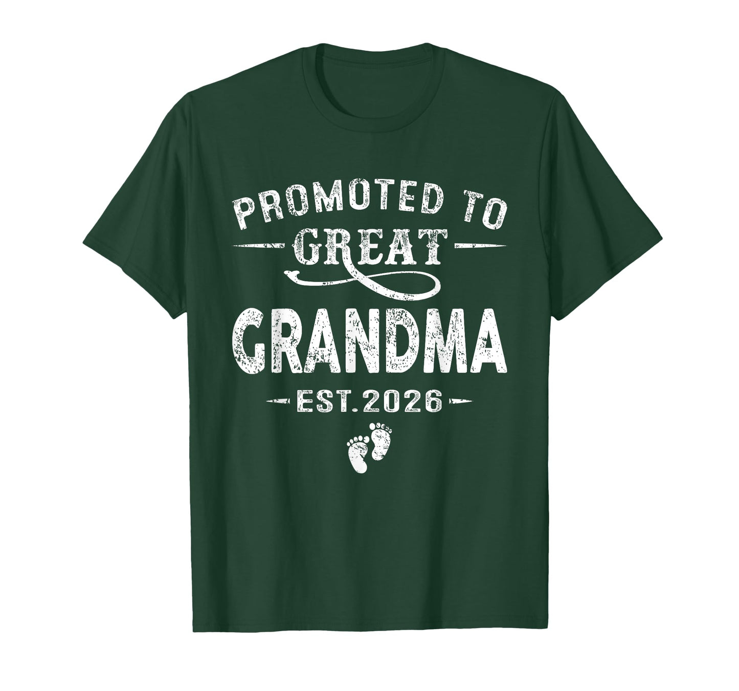 Promoted to Great Grandma Est 2026 Pregnancy Announcement T-Shirt