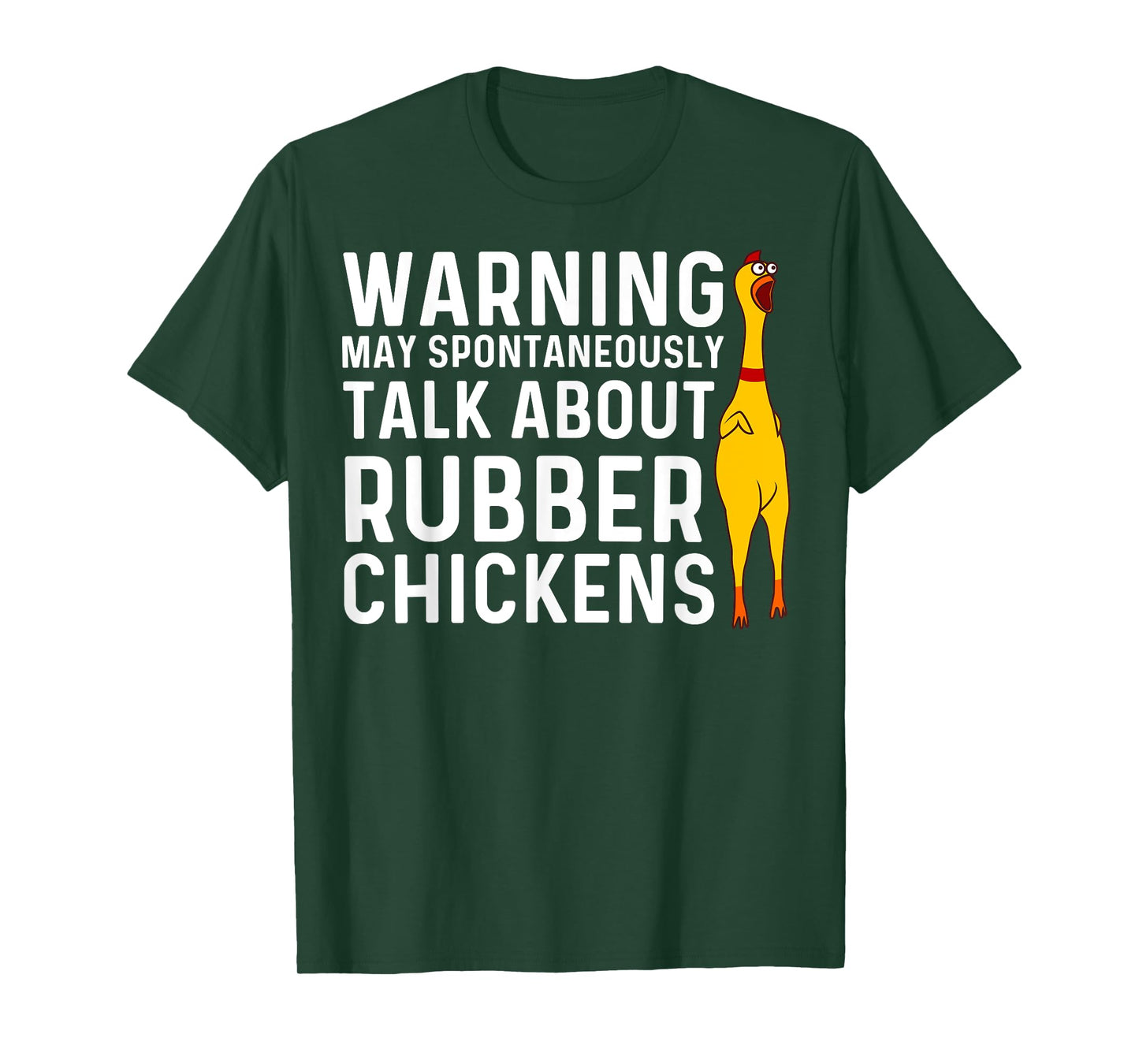 Funny Rubber Chicken Gift Men Women Rubber Chicken Costume T-Shirt