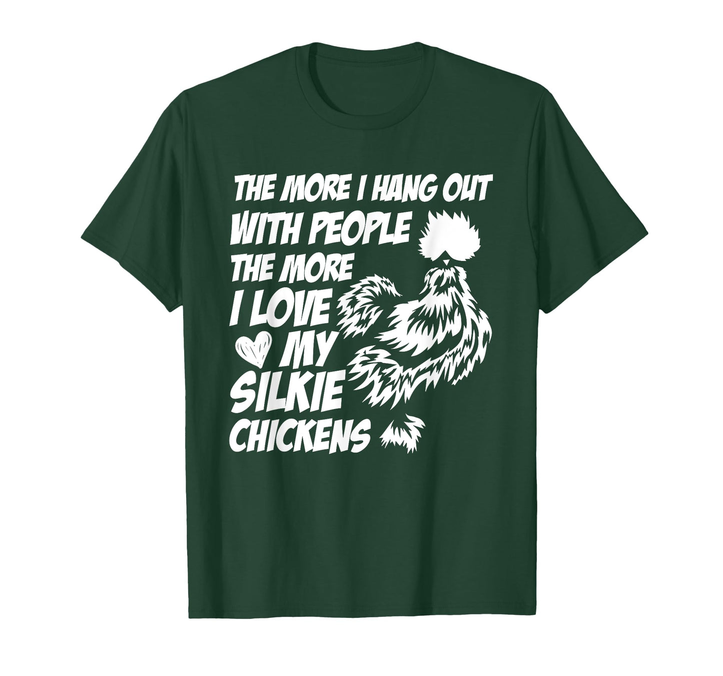 Silky Chicken Fluffy Chinese Silk Chicken Silkie Chicken T-Shirt