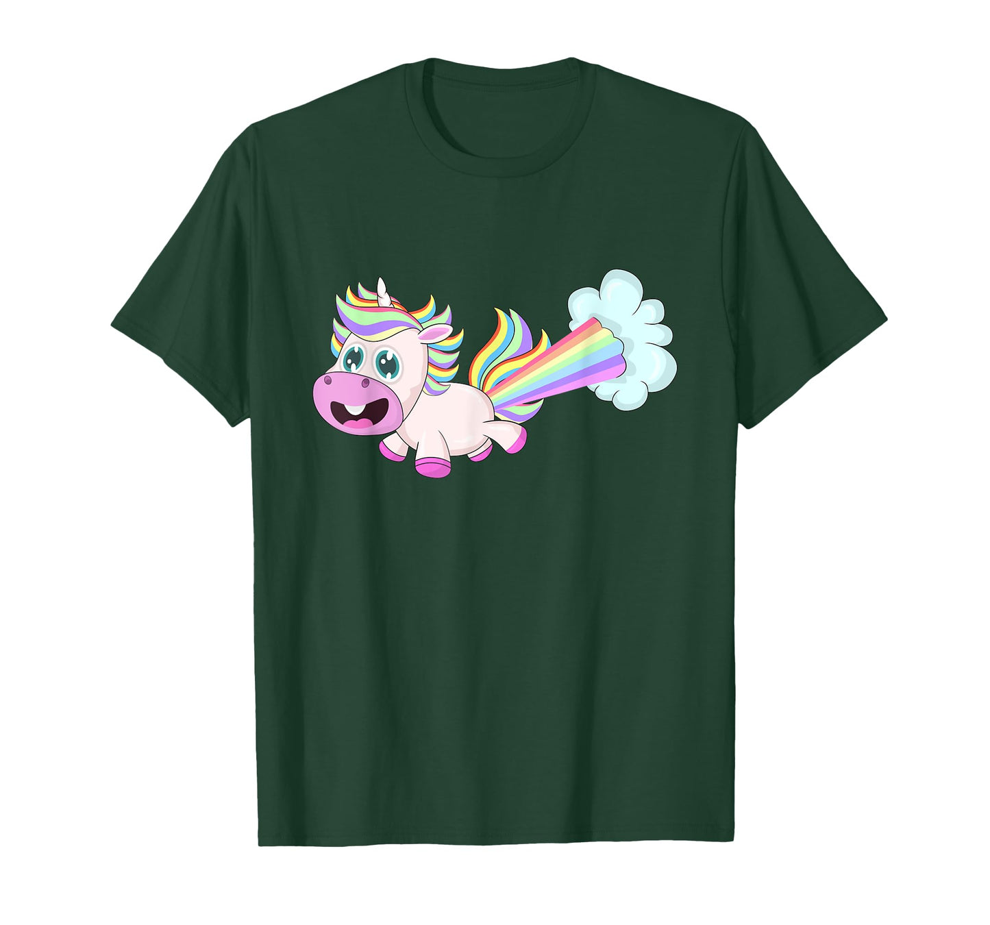 Unicorn Farting a Rainbow T-Shirt