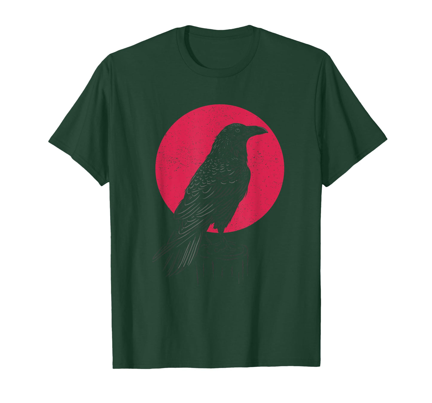Viking Raven T Shirt Crow Witchcraft Occult Pagan Crow Lover T-Shirt